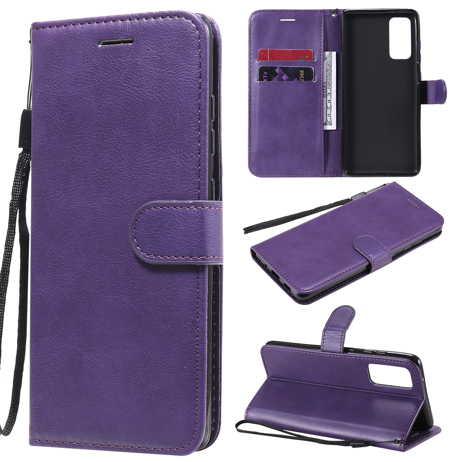 PU Leather Wallet Stand Case with Lanyard for Samsung Galaxy S20 FE/S20 Fan Edition/S20 FE 5G/S20 Fan Edition 5G/S20 Lite - Purple, Galaxy S20 FE 5G
PU Leather Wallet Stand Case with Lanyard for Samsung Galaxy S20 FE/S20 Fan Edition/S20 FE 5G/S20 Fan Edition 5G/S20 Lite - Purple, Galaxy S20 FE 5G