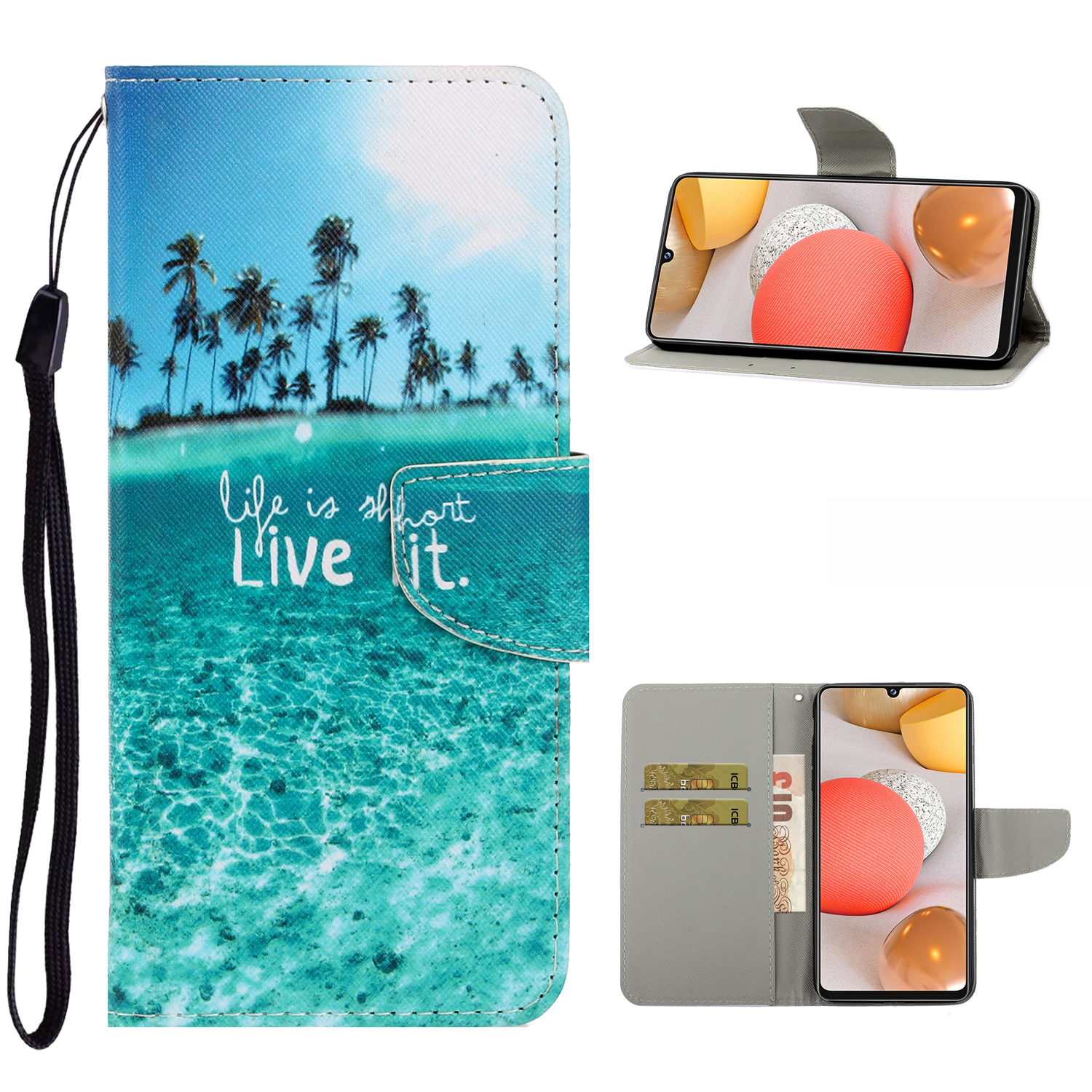 Pattern Printing Leather Case for Samsung Galaxy A42 5G Stand Wallet Cell Phone Cover - Sea Wave, Galaxy A42 5G
Pattern Printing Leather Case for Samsung Galaxy A42 5G Stand Wallet Cell Phone Cover - Sea Wave, Galaxy A42 5G