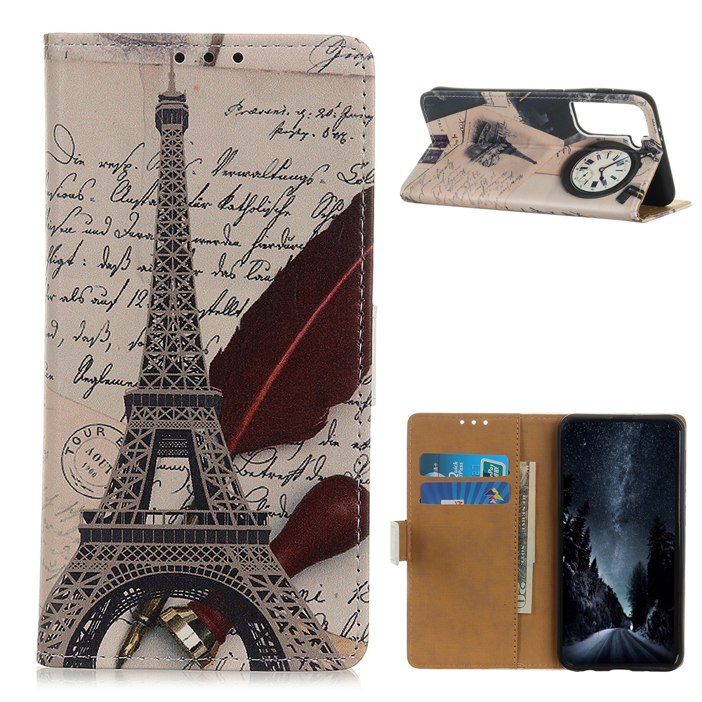 Pattern Printing Protector for Samsung Galaxy S21 5G Leather Wallet Stand Case - Tower and Letters, Galaxy S21 5G
Pattern Printing Protector for Samsung Galaxy S21 5G Leather Wallet Stand Case - Tower and Letters, Galaxy S21 5G