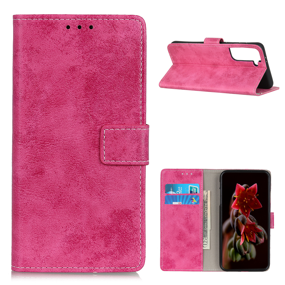 PU Leather Protector for Samsung Galaxy S21+ 5G Wallet Stand Retro Cover - Rose, Samsung Galaxy S21+
PU Leather Protector for Samsung Galaxy S21+ 5G Wallet Stand Retro Cover - Rose, Samsung Galaxy S21+
