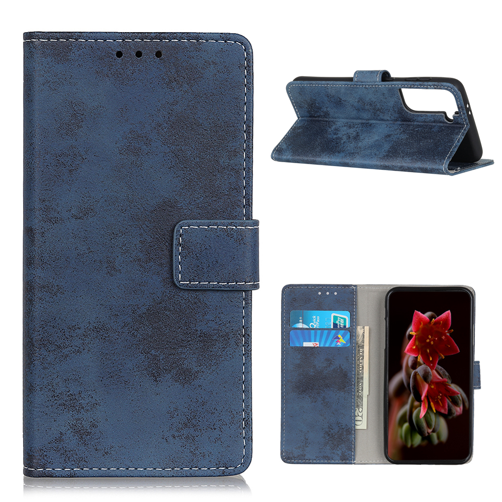 PU Leather Protector for Samsung Galaxy S21+ 5G Wallet Stand Retro Cover - Blue, Samsung Galaxy S21+
PU Leather Protector for Samsung Galaxy S21+ 5G Wallet Stand Retro Cover - Blue, Samsung Galaxy S21+