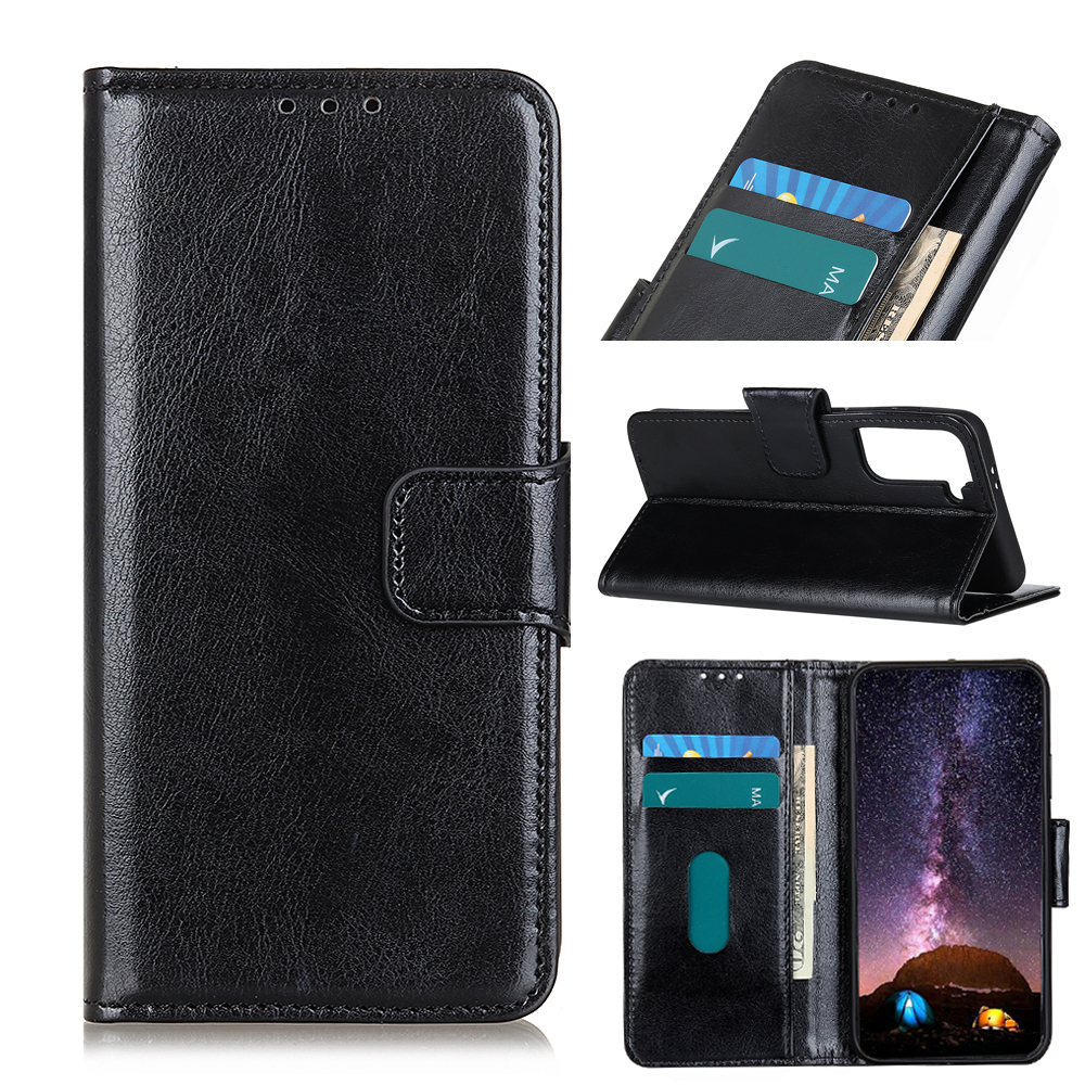 Crazy Horse Wallet Stand PU Кожаный Чехол Для Телефона Для Samsung Galaxy S21 5G - Чернить, Galaxy S21 5G
Crazy Horse Wallet Stand PU Кожаный Чехол Для Телефона Для Samsung Galaxy S21 5G - Чернить, Galaxy S21 5G