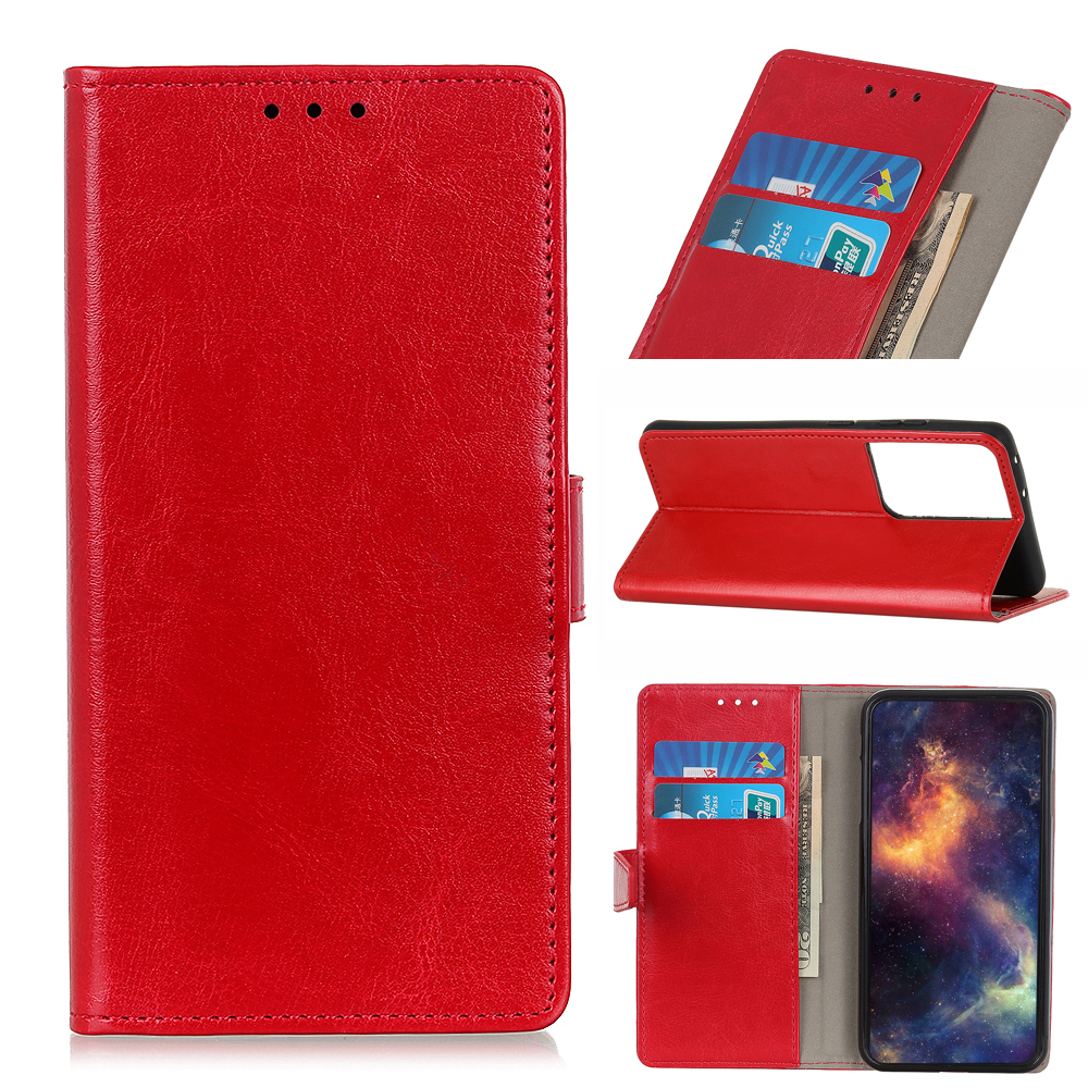 Crazy Horse Wallet Stand Leather Magnetic Flip Case for Samsung Galaxy S21 Ultra - Red, Galaxy S21 Ultra 5G
Crazy Horse Wallet Stand Leather Magnetic Flip Case for Samsung Galaxy S21 Ultra - Red, Galaxy S21 Ultra 5G