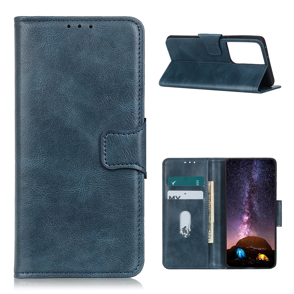 Crazy Horse Skin TPU Inner Shell + Bi-Color PU Leather Phone Cover Shell for Samsung Galaxy S21 Ultra 5G - Blue, Galaxy S21 Ultra 5G
Crazy Horse Skin TPU Inner Shell + Bi-Color PU Leather Phone Cover Shell for Samsung Galaxy S21 Ultra 5G - Blue, Galaxy S21 Ultra 5G