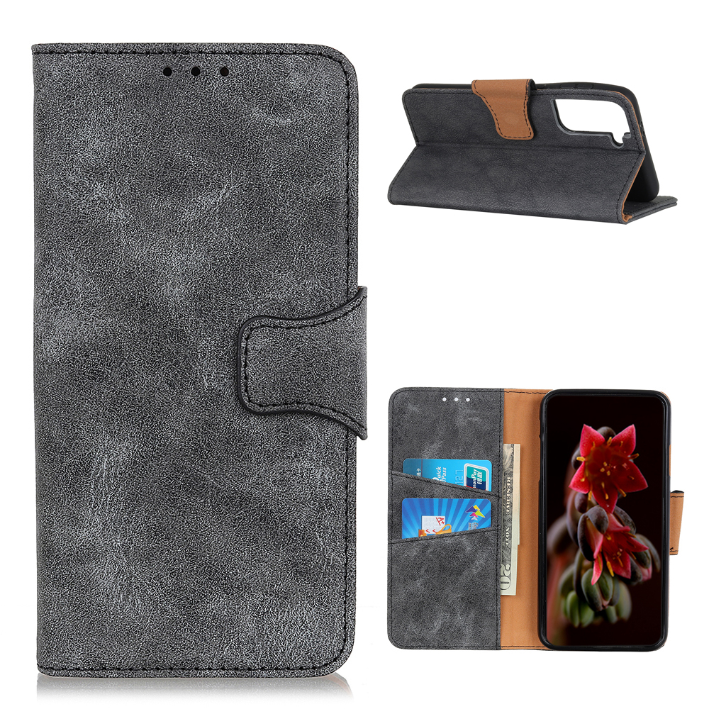 Винтажный Стиль PU Кожаный Кожаный Футляр Для Samsung Galaxy S21 + 5G - Серый, Samsung Galaxy S21+
Винтажный Стиль PU Кожаный Кожаный Футляр Для Samsung Galaxy S21 + 5G - Серый, Samsung Galaxy S21+