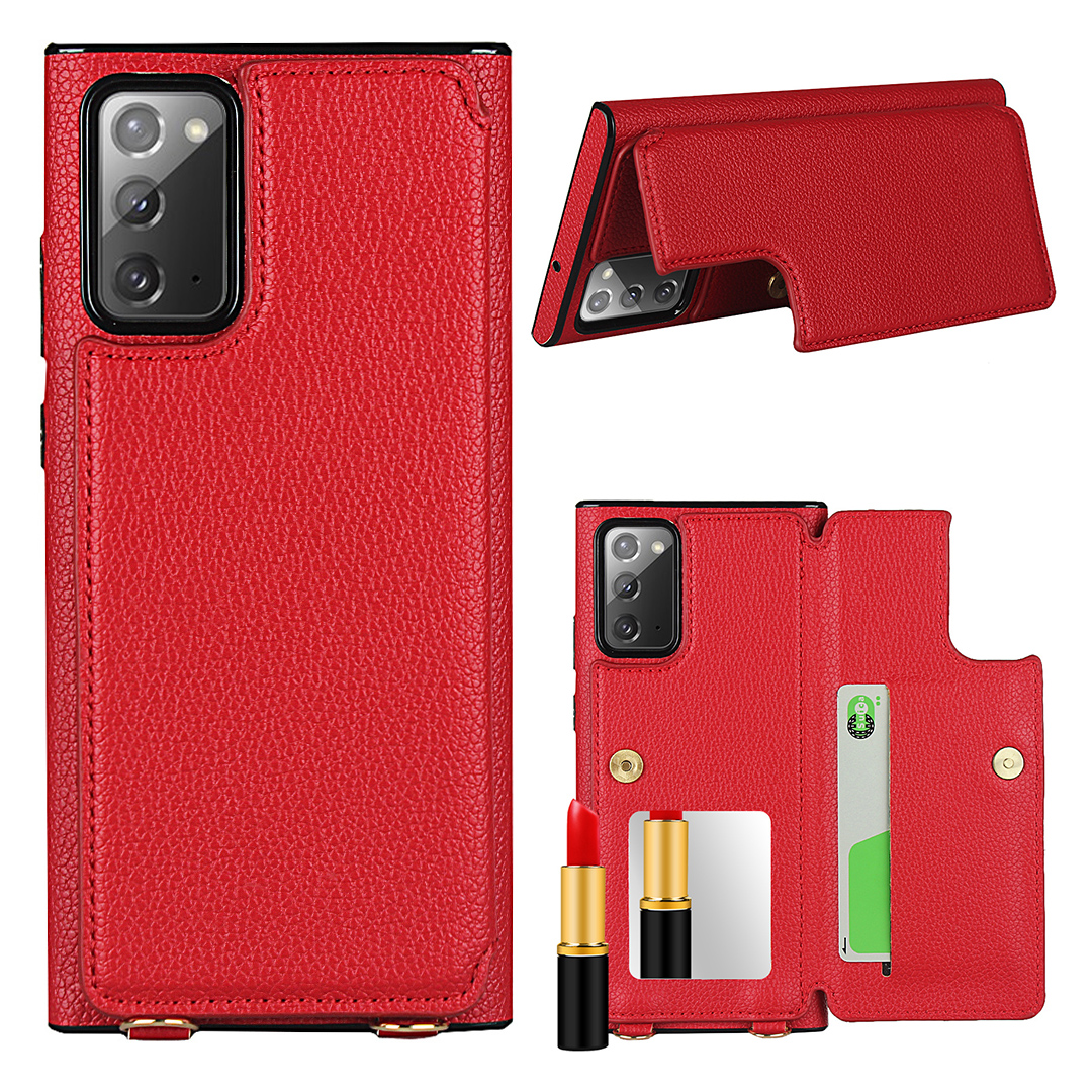 Держатель Текстуры Litchi + Зеркальный Фолио Flip Phone Cover С Ремешком Для Samsung Galaxy Note 20 / Note 20 5G - Красный, Galaxy Note 20
Держатель Текстуры Litchi + Зеркальный Фолио Flip Phone Cover С Ремешком Для Samsung Galaxy Note 20 / Note 20 5G - Красный, Galaxy Note 20