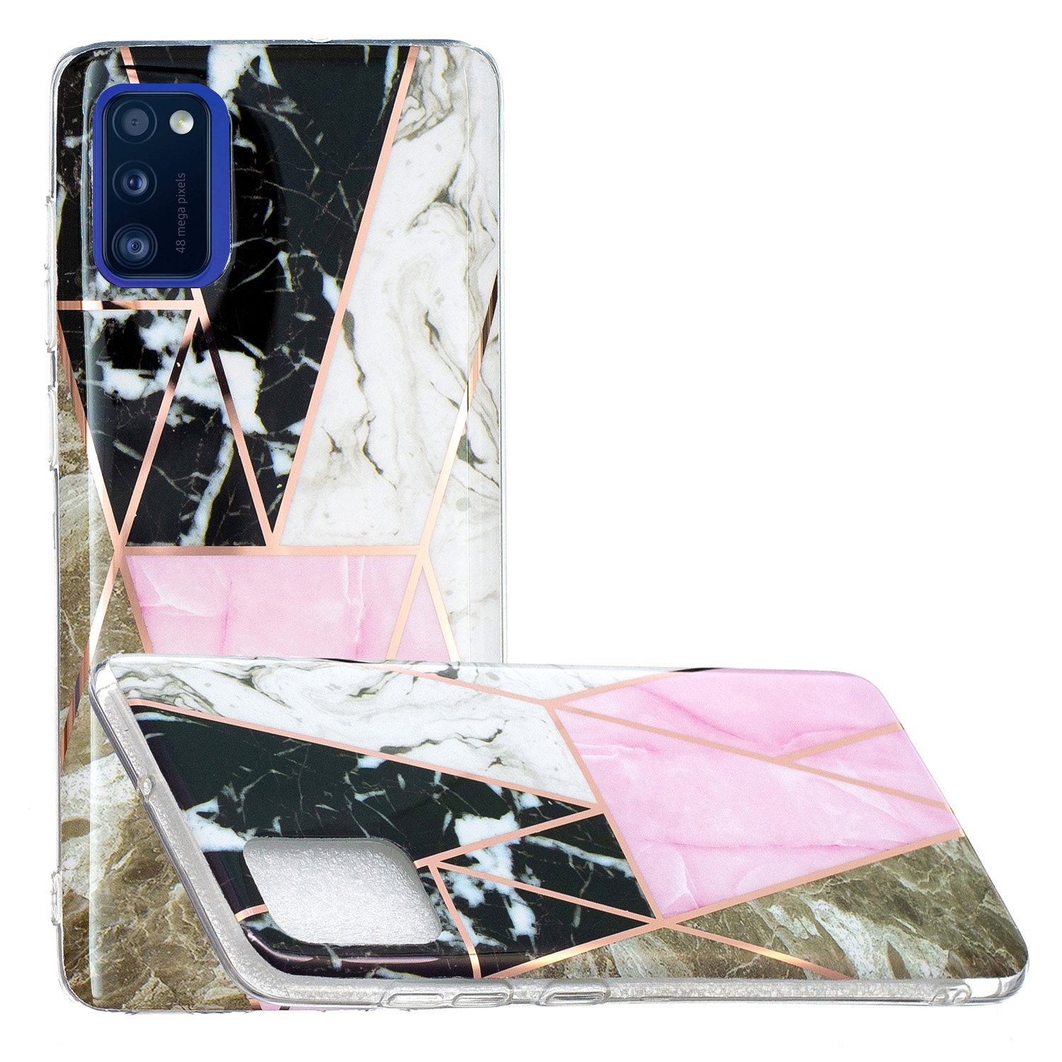 Splicing Electroplating IMD TPU Shell for Samsung Galaxy A41 (Global Version) Case - Style K, Galaxy A41 (Global Version)
Splicing Electroplating IMD TPU Shell for Samsung Galaxy A41 (Global Version) Case - Style K, Galaxy A41 (Global Version)