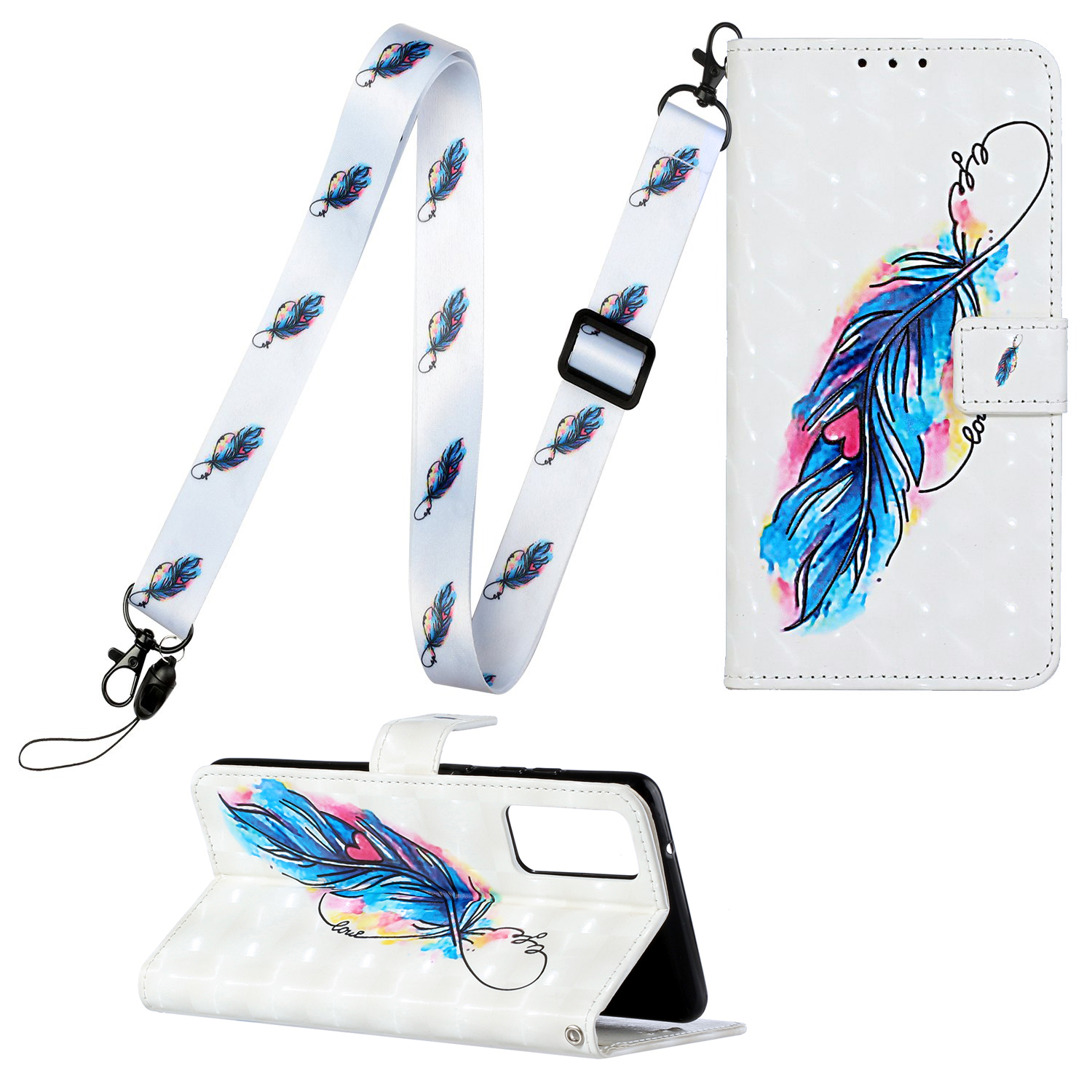 Pattern Pepture Кожаный Протектор С Висящим Ремешком Для Samsung Galaxy S20 Plus / S20 Plus 5G Стенд - Перо, Galaxy S20 Plus
Pattern Pepture Кожаный Протектор С Висящим Ремешком Для Samsung Galaxy S20 Plus / S20 Plus 5G Стенд - Перо, Galaxy S20 Plus