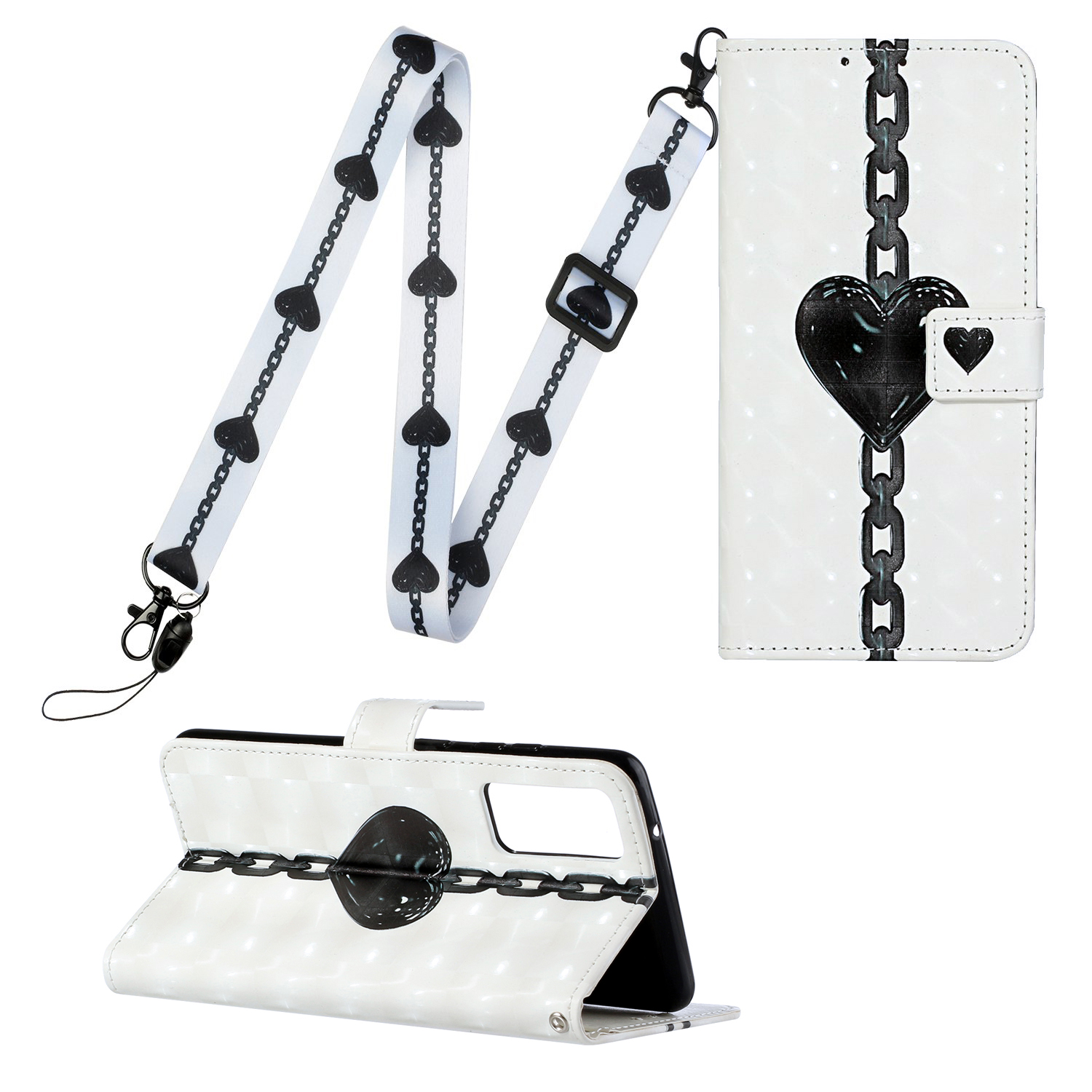 Pattern Printing Leather Cover for Samsung Galaxy S20 FE/S20 Fan Edition/S20 FE 5G/S20 Fan Edition 5G with Hanging Strap - Heart Chain, Galaxy S20 FE
Pattern Printing Leather Cover for Samsung Galaxy S20 FE/S20 Fan Edition/S20 FE 5G/S20 Fan Edition 5G with Hanging Strap - Heart Chain, Galaxy S20 FE
