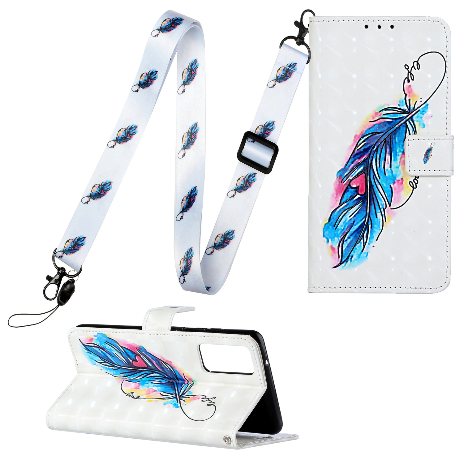 Узорная Печать Кожаная Крышка Для Samsung Galaxy S20 FE / S20 Fan Edition / S20 Fe 5G / S20 Вентилятор 5G С Висящим Ремешком - Перо, Galaxy S20 FE
Узорная Печать Кожаная Крышка Для Samsung Galaxy S20 FE / S20 Fan Edition / S20 Fe 5G / S20 Вентилятор 5G С Висящим Ремешком - Перо, Galaxy S20 FE