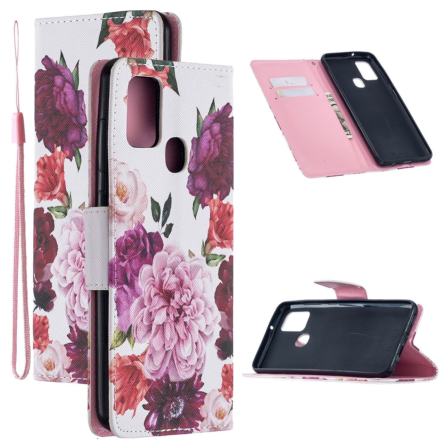Pattern Printing PU Leather Stand Phone Cover Case for Samsung Galaxy A21s - Pink Flower, Galaxy A21s
Pattern Printing PU Leather Stand Phone Cover Case for Samsung Galaxy A21s - Pink Flower, Galaxy A21s