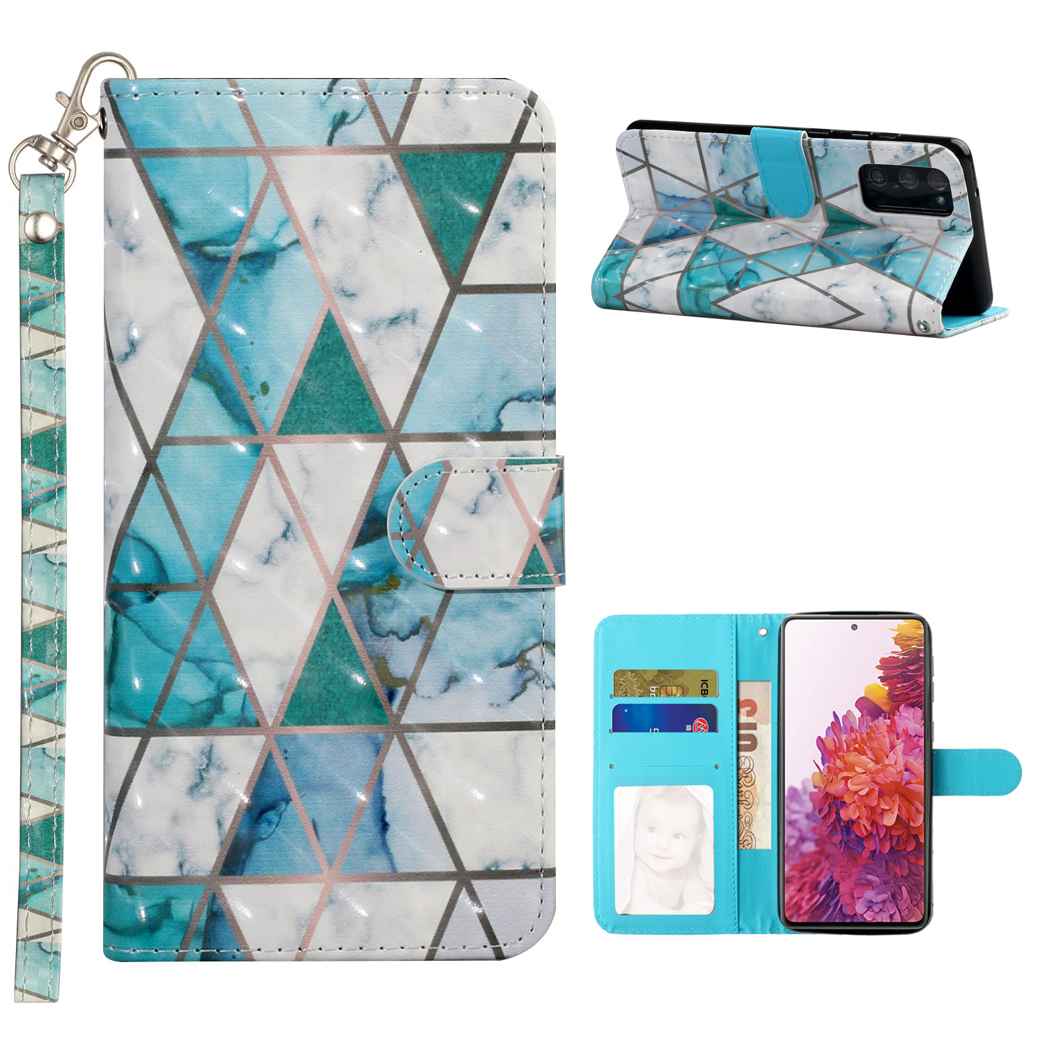 Light Spot Decor Pattern Printing Wallet Stand Leather Phone Casing with Strap for Samsung Galaxy S20 FE/S20 Fan Edition/S20 FE 5G/S20 Fan Edition 5G - Triangle, Galaxy S20 FE 5G
Light Spot Decor Pattern Printing Wallet Stand Leather Phone Casing with Strap for Samsung Galaxy S20 FE/S20 Fan Edition/S20 FE 5G/S20 Fan Edition 5G - Triangle, Galaxy S20 FE 5G