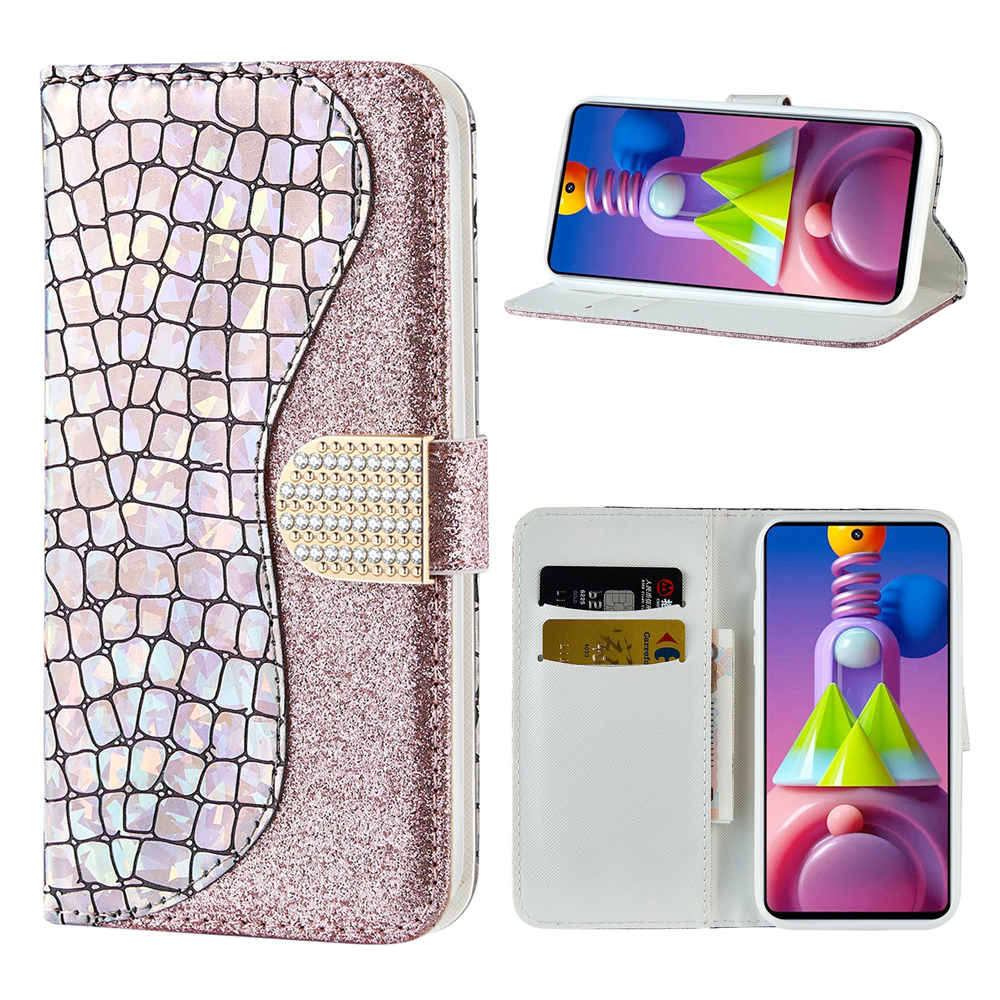 Crocodile Texture Flash Powder Кожаный Футляр Для Samsung Galaxy M51 (версия Боковой Отпечатки Пальцев) - Розовое Золото, Galaxy M51
Crocodile Texture Flash Powder Кожаный Футляр Для Samsung Galaxy M51 (версия Боковой Отпечатки Пальцев) - Розовое Золото, Galaxy M51