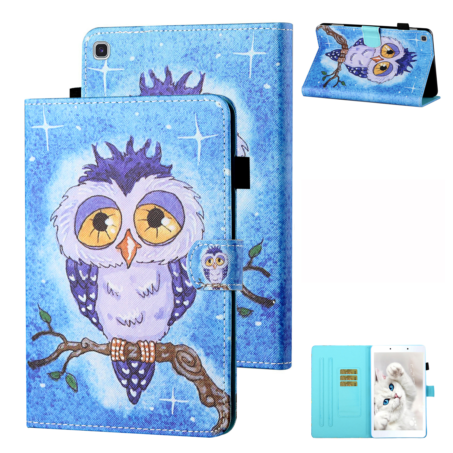 Patterned Leather Card Holder Stand Tablet Flip Shell for Samsung Galaxy Tab A 8.0 Wi-Fi (2019) SM-T290 - Owl, Galaxy Tab A 8.0 Wi-Fi (2019) T290
Patterned Leather Card Holder Stand Tablet Flip Shell for Samsung Galaxy Tab A 8.0 Wi-Fi (2019) SM-T290 - Owl, Galaxy Tab A 8.0 Wi-Fi (2019) T290