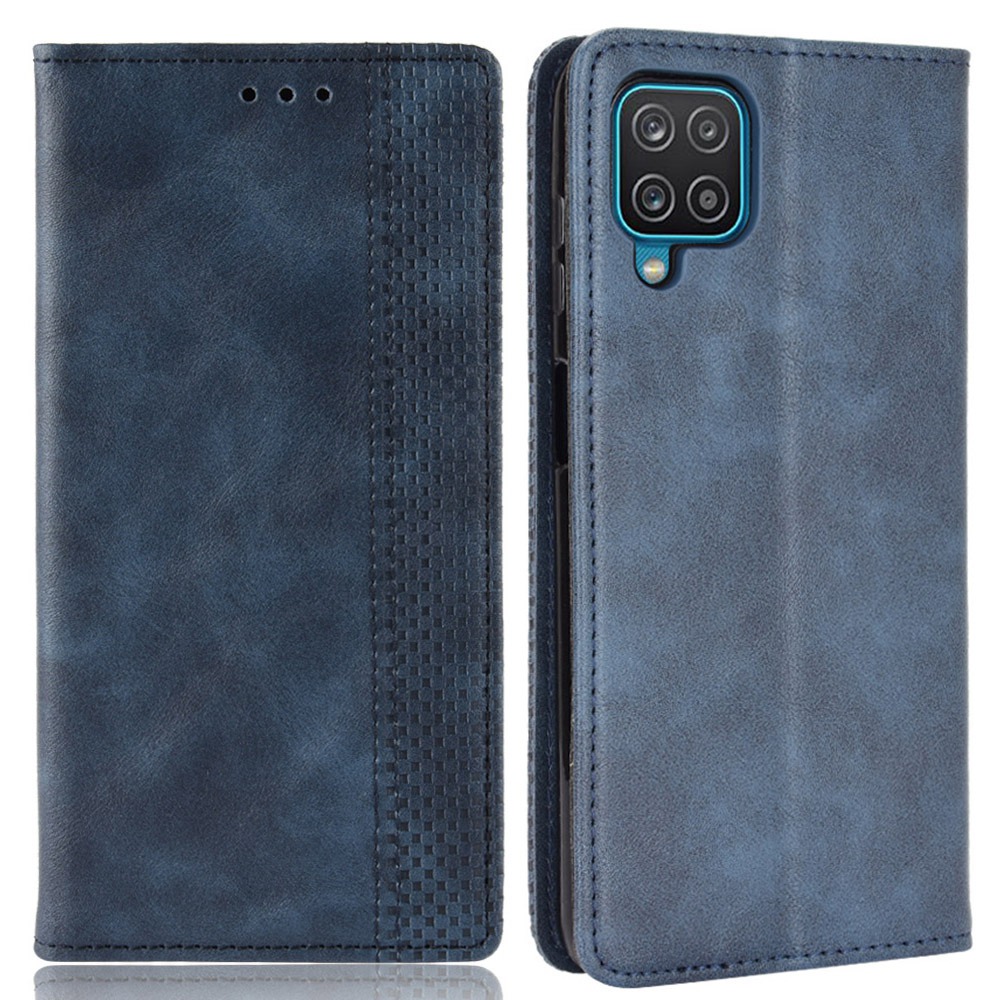 Magnetic Vintage Style Wallet Stand Phone Case Cover for Samsung Galaxy M12 / A12 Cell Phone Case - Blue, Galaxy A12
Magnetic Vintage Style Wallet Stand Phone Case Cover for Samsung Galaxy M12 / A12 Cell Phone Case - Blue, Galaxy A12