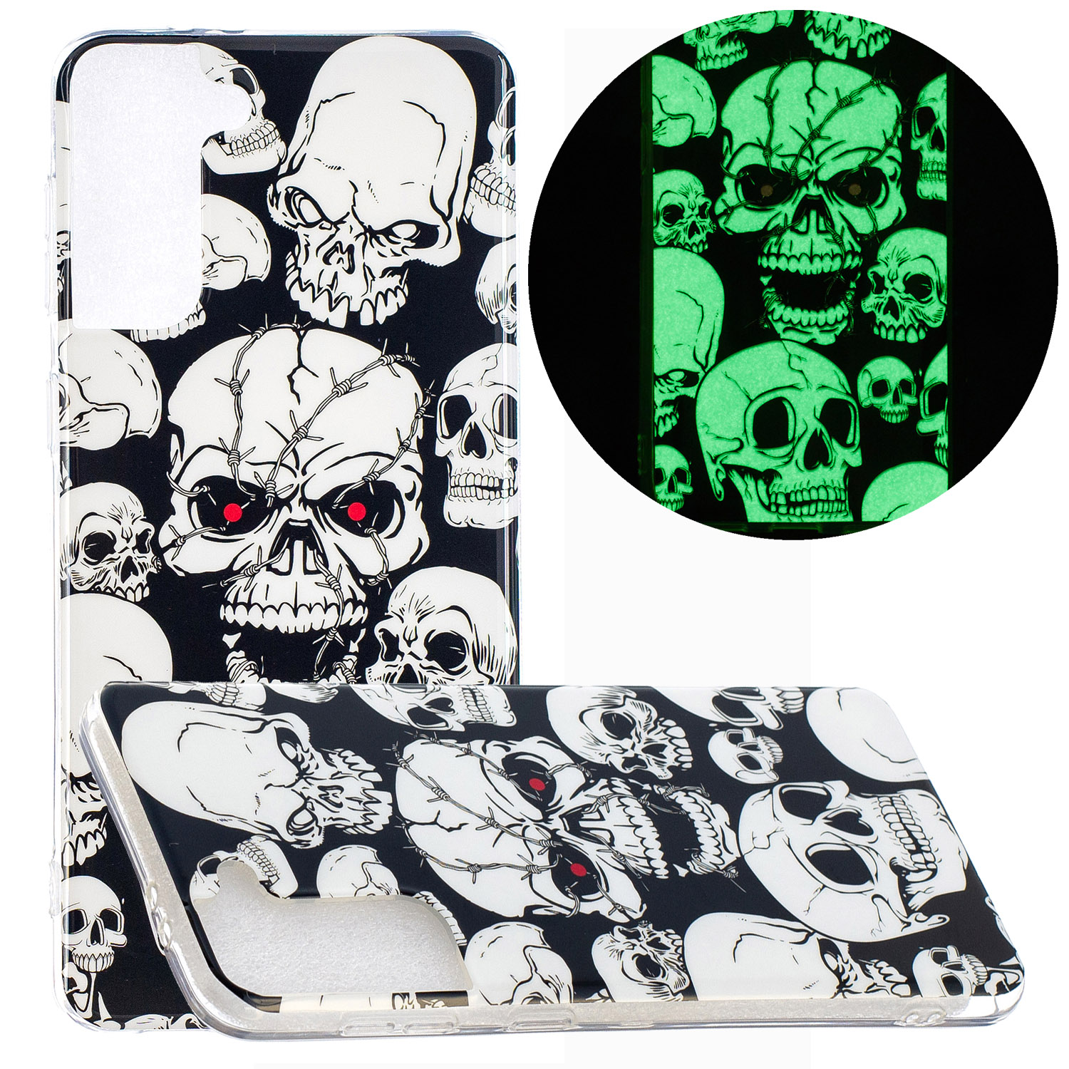 Unique Noctilucent IMD TPU Case for Samsung Galaxy S21+ 5G Protective Phone Cover - Cool Skulls, Samsung Galaxy S21+
Unique Noctilucent IMD TPU Case for Samsung Galaxy S21+ 5G Protective Phone Cover - Cool Skulls, Samsung Galaxy S21+