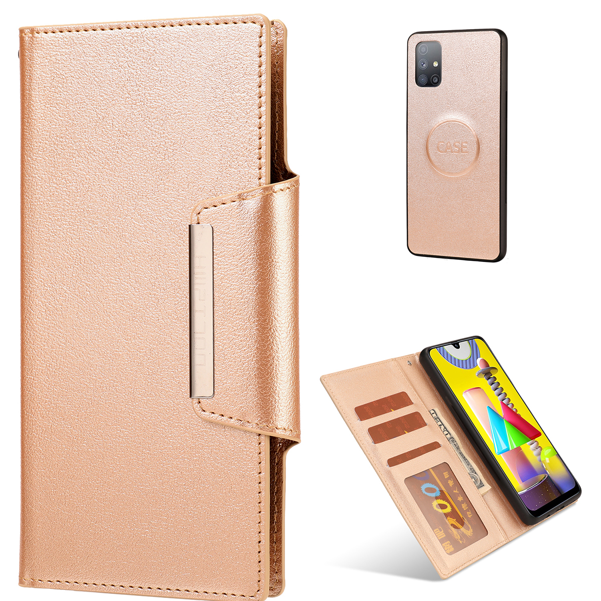 Detachable Wallet Leather Shell Inner TPU Case for Samsung Galaxy M51 (Global Version) - Gold, Galaxy M51
Detachable Wallet Leather Shell Inner TPU Case for Samsung Galaxy M51 (Global Version) - Gold, Galaxy M51