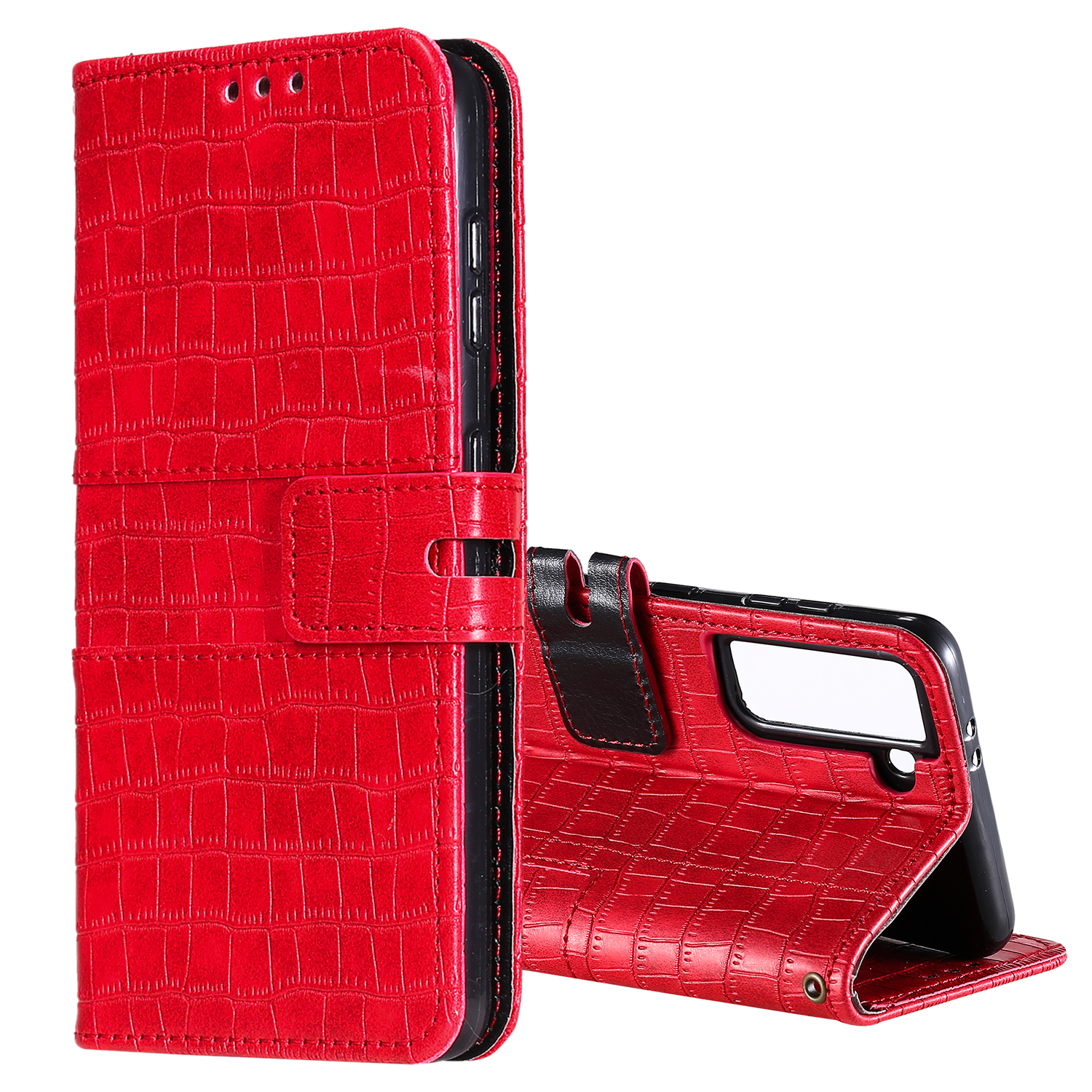 Crocodile Skin PU Leather Wallet Phone Case for Samsung Galaxy S21 5G - Red, Galaxy S21 5G
Crocodile Skin PU Leather Wallet Phone Case for Samsung Galaxy S21 5G - Red, Galaxy S21 5G