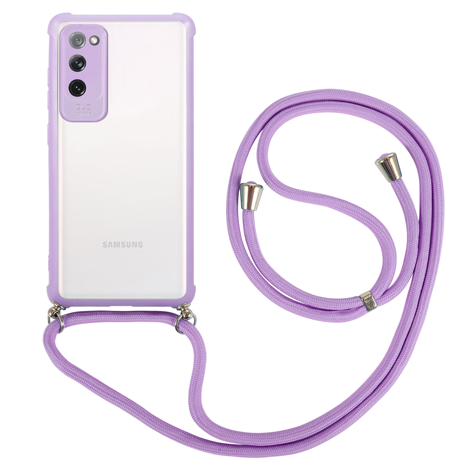 Acrylic+TPU Shockproof Phone Case with Strap for Samsung Galaxy S20 FE/S20 Fan Edition/S20 FE 5G/S20 Fan Edition 5G - Purple, Galaxy S20 FE 5G
Acrylic+TPU Shockproof Phone Case with Strap for Samsung Galaxy S20 FE/S20 Fan Edition/S20 FE 5G/S20 Fan Edition 5G - Purple, Galaxy S20 FE 5G