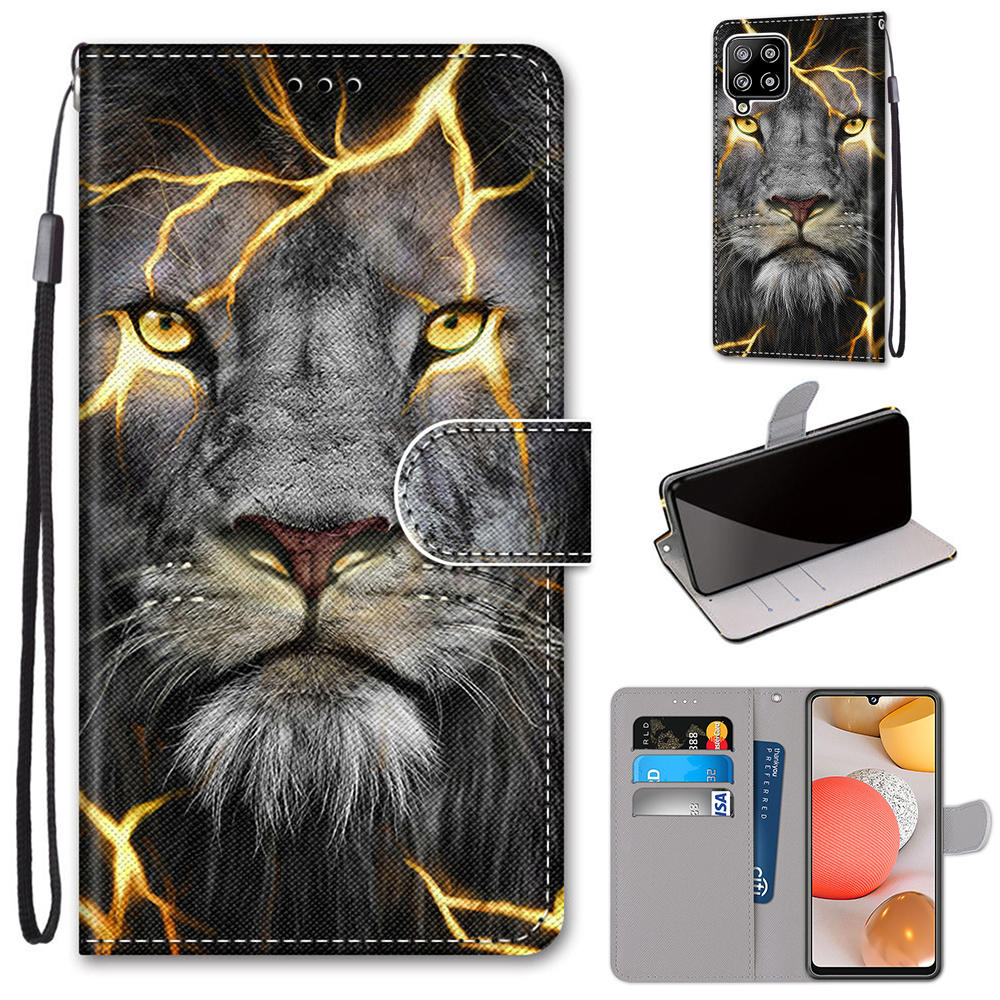 Pattern Printing Wallet Stand Leather Phone Cover for Samsung Galaxy A42 5G - Lion, Galaxy A42 5G
Pattern Printing Wallet Stand Leather Phone Cover for Samsung Galaxy A42 5G - Lion, Galaxy A42 5G