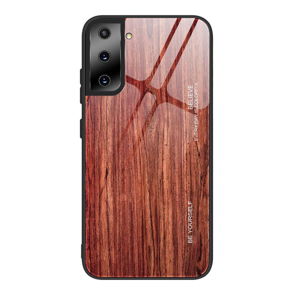 TPU Frame Wooden Texture Pattern Printing Tempered Glass Phone Cover Case for Samsung Galaxy S21 Plus 5G - Wine Red, Samsung Galaxy S21+
TPU Frame Wooden Texture Pattern Printing Tempered Glass Phone Cover Case for Samsung Galaxy S21 Plus 5G - Wine Red, Samsung Galaxy S21+