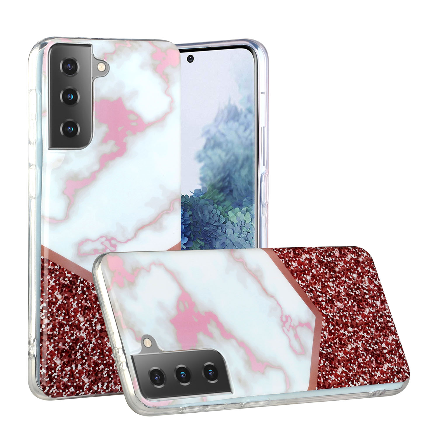 TPU Marble Pattern IMD Back Cover for Samsung Galaxy S21+ 5G - White/Shiny Red, Samsung Galaxy S21+
TPU Marble Pattern IMD Back Cover for Samsung Galaxy S21+ 5G - White/Shiny Red, Samsung Galaxy S21+