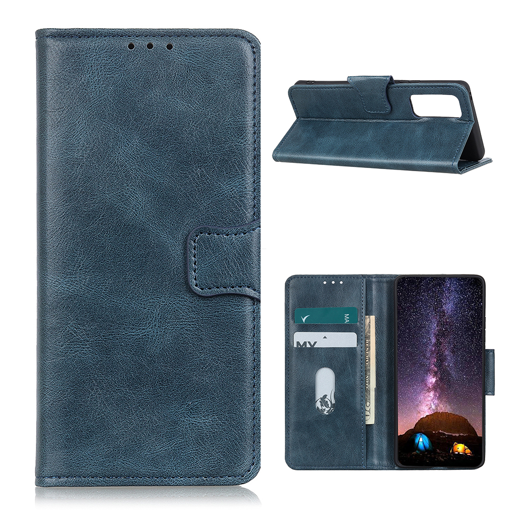 Crazy Horse PU Leather Wallet Stand Protector Cover for Samsung Galaxy A72 5G / A72 4G - Blue, Galaxy A72 5G
Crazy Horse PU Leather Wallet Stand Protector Cover for Samsung Galaxy A72 5G / A72 4G - Blue, Galaxy A72 5G