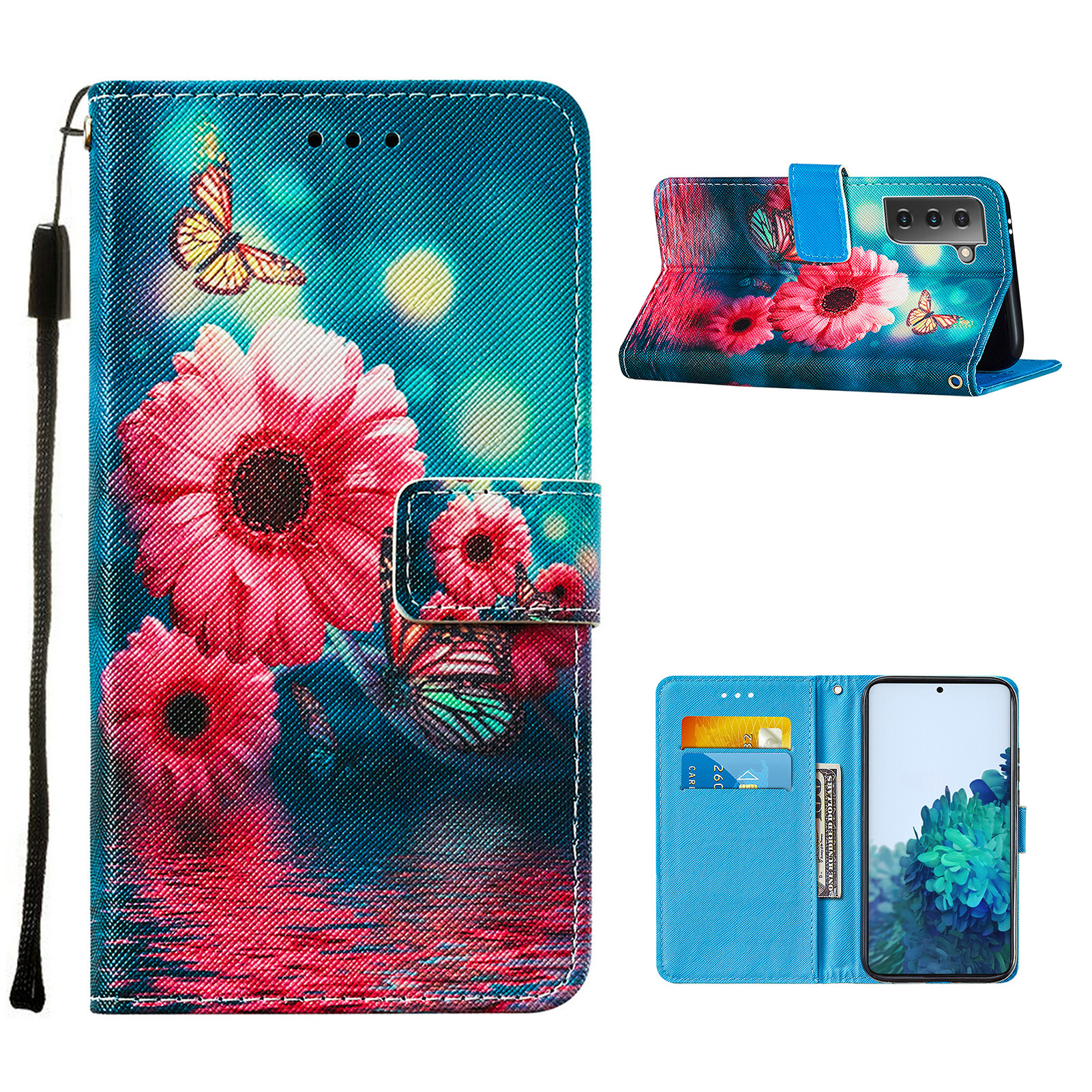 Cross Texture Leather Phone Wallet Stand Protective Case with Pattern Printing for Samsung Galaxy S21 5G - Flower, Galaxy S21 5G
Cross Texture Leather Phone Wallet Stand Protective Case with Pattern Printing for Samsung Galaxy S21 5G - Flower, Galaxy S21 5G