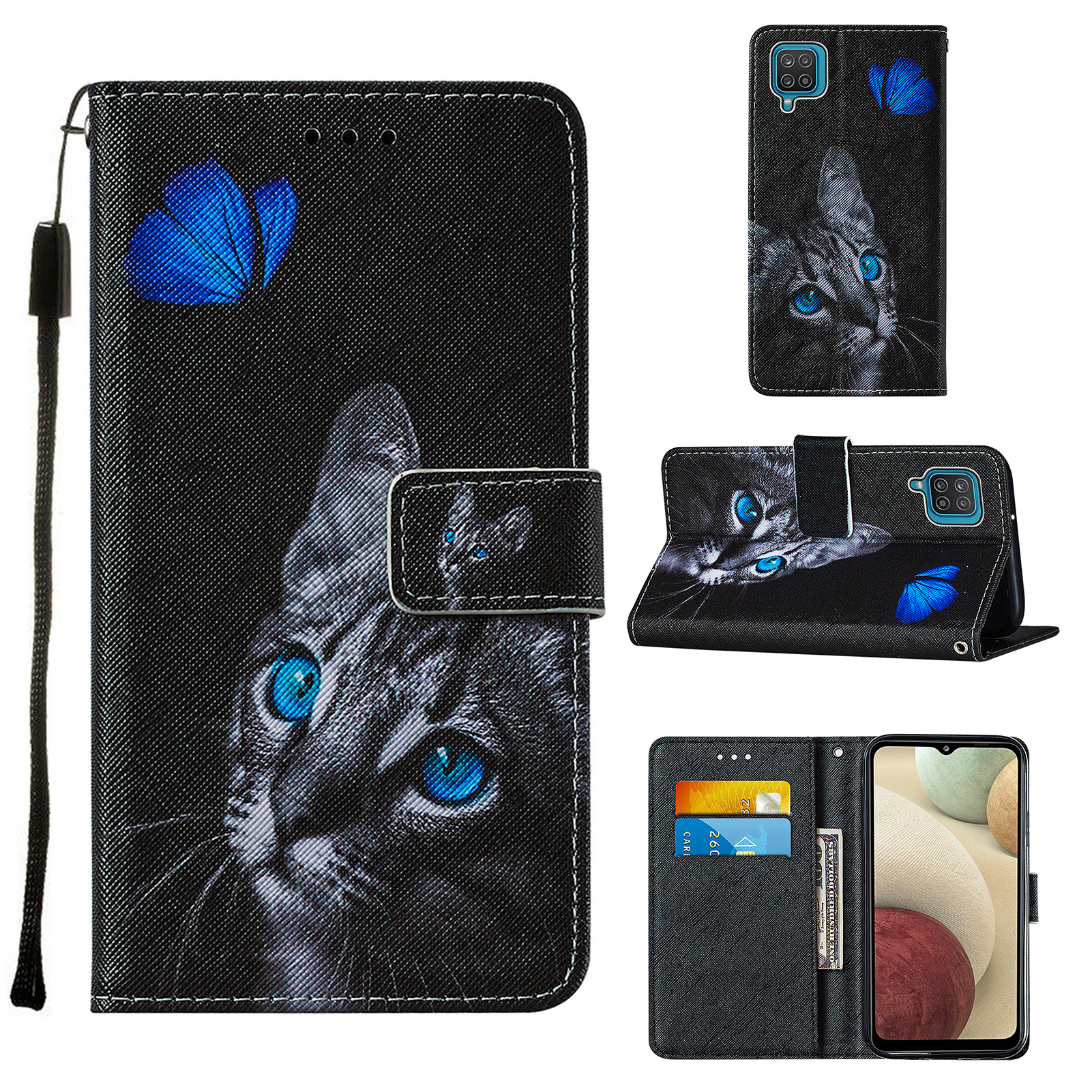 TPU + PU Leather Pattern Printing Phone Stand Cover Case for Samsung Galaxy A12/M12 - Cat, Galaxy A12
TPU + PU Leather Pattern Printing Phone Stand Cover Case for Samsung Galaxy A12/M12 - Cat, Galaxy A12