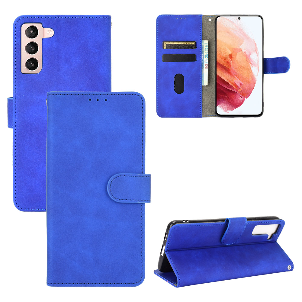 Delicate PU Leather Wallet Cell Phone Case for Samsung Galaxy S21+ 5G - Blue, Samsung Galaxy S21+
Delicate PU Leather Wallet Cell Phone Case for Samsung Galaxy S21+ 5G - Blue, Samsung Galaxy S21+
