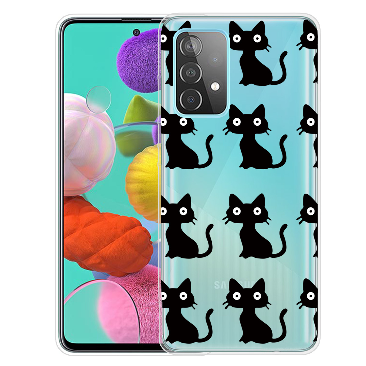 Pattern Printing TPU Phone Shell Case for Samsung Galaxy A32 5G - Black Cats, Galaxy A32 5G
Pattern Printing TPU Phone Shell Case for Samsung Galaxy A32 5G - Black Cats, Galaxy A32 5G