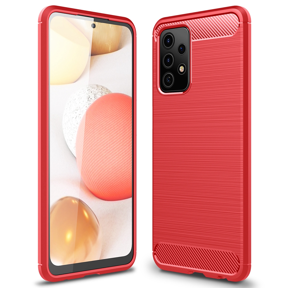 For Samsung Galaxy A52 4G/5G / A52s 5G Carbon Fiber Brushed Texture Soft TPU Slim Fit Cover Shockproof Phone Protective Case - Red, Galaxy A52 5G
For Samsung Galaxy A52 4G/5G / A52s 5G Carbon Fiber Brushed Texture Soft TPU Slim Fit Cover Shockproof Phone Protective Case - Red, Galaxy A52 5G