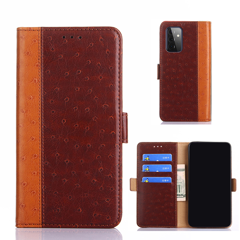 Ostrich Texture Leather Wallet Stand Shell for Samsung Galaxy A72 5G / A72 4G - Brown, Galaxy A72 5G
Ostrich Texture Leather Wallet Stand Shell for Samsung Galaxy A72 5G / A72 4G - Brown, Galaxy A72 5G