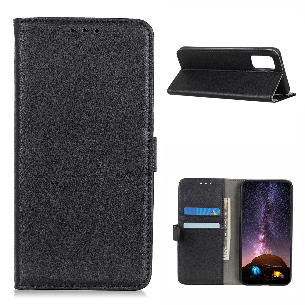 Litchi Grain Case for Samsung Galaxy A02s (164.2x75.9x9.1mm) Wallet Auto-absorbed Split Leather Cover - Black, Galaxy A02s (164.2x75.9x9.1mm)
Litchi Grain Case for Samsung Galaxy A02s (164.2x75.9x9.1mm) Wallet Auto-absorbed Split Leather Cover - Black, Galaxy A02s (164.2x75.9x9.1mm)
