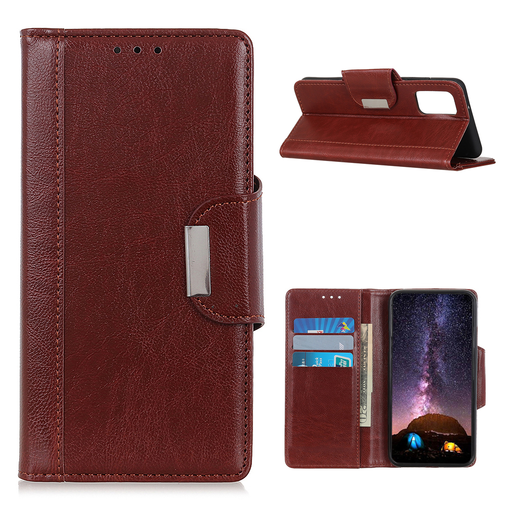 Wallet Stand Design PU Leather Phone Case Full Protection for Samsung Galaxy A02s (164.2x75.9x9.1mm) - Brown, Galaxy A02s (164.2x75.9x9.1mm)
Wallet Stand Design PU Leather Phone Case Full Protection for Samsung Galaxy A02s (164.2x75.9x9.1mm) - Brown, Galaxy A02s (164.2x75.9x9.1mm)