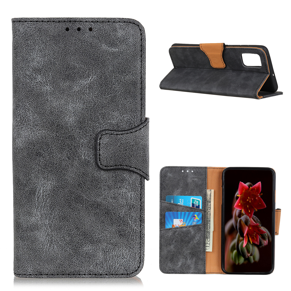 Retro Style Split Leather Phone Case Wallet Stand Design for Samsung Galaxy A02s (164.2x75.9x9.1mm) - Grey, Galaxy A02s (164.2x75.9x9.1mm)
Retro Style Split Leather Phone Case Wallet Stand Design for Samsung Galaxy A02s (164.2x75.9x9.1mm) - Grey, Galaxy A02s (164.2x75.9x9.1mm)