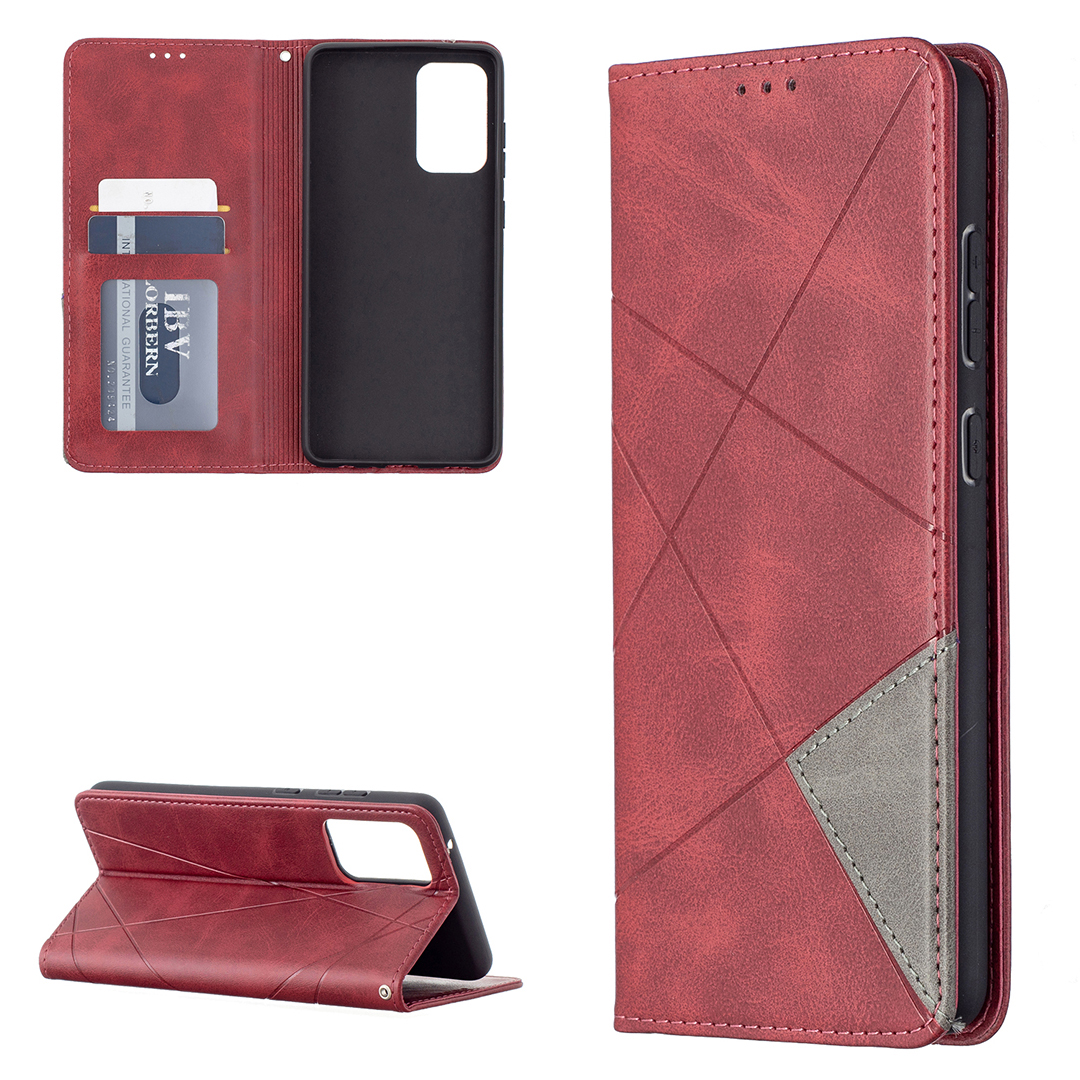 For Samsung Galaxy A72 5G / A72 4G Geometric Pattern Leather Stand Case Card Holder Shell - Red, Galaxy A72 5G
For Samsung Galaxy A72 5G / A72 4G Geometric Pattern Leather Stand Case Card Holder Shell - Red, Galaxy A72 5G