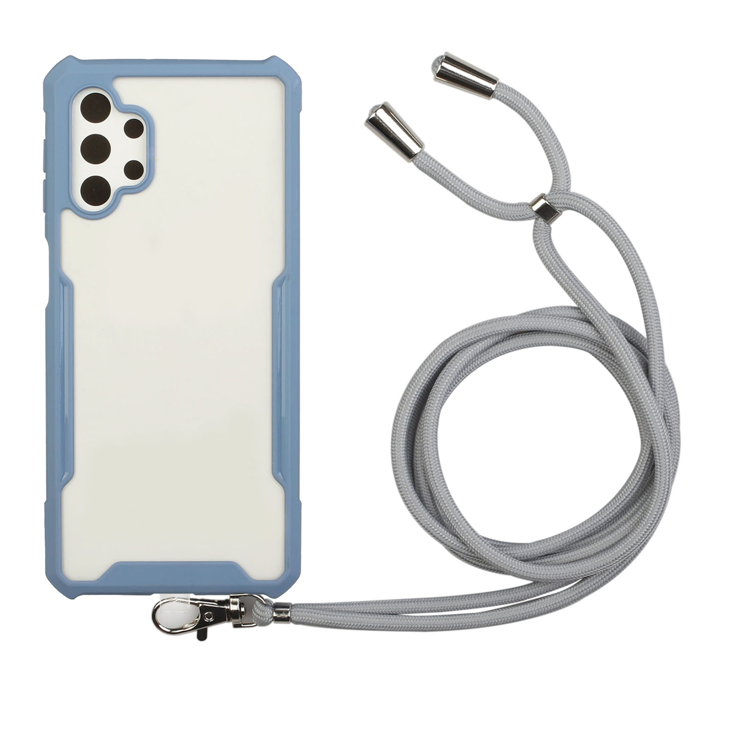 Acrylic+TPU Shockproof Phone Case with Strap for Samsung Galaxy A32 5G - Baby Blue, Galaxy A32 5G
Acrylic+TPU Shockproof Phone Case with Strap for Samsung Galaxy A32 5G - Baby Blue, Galaxy A32 5G