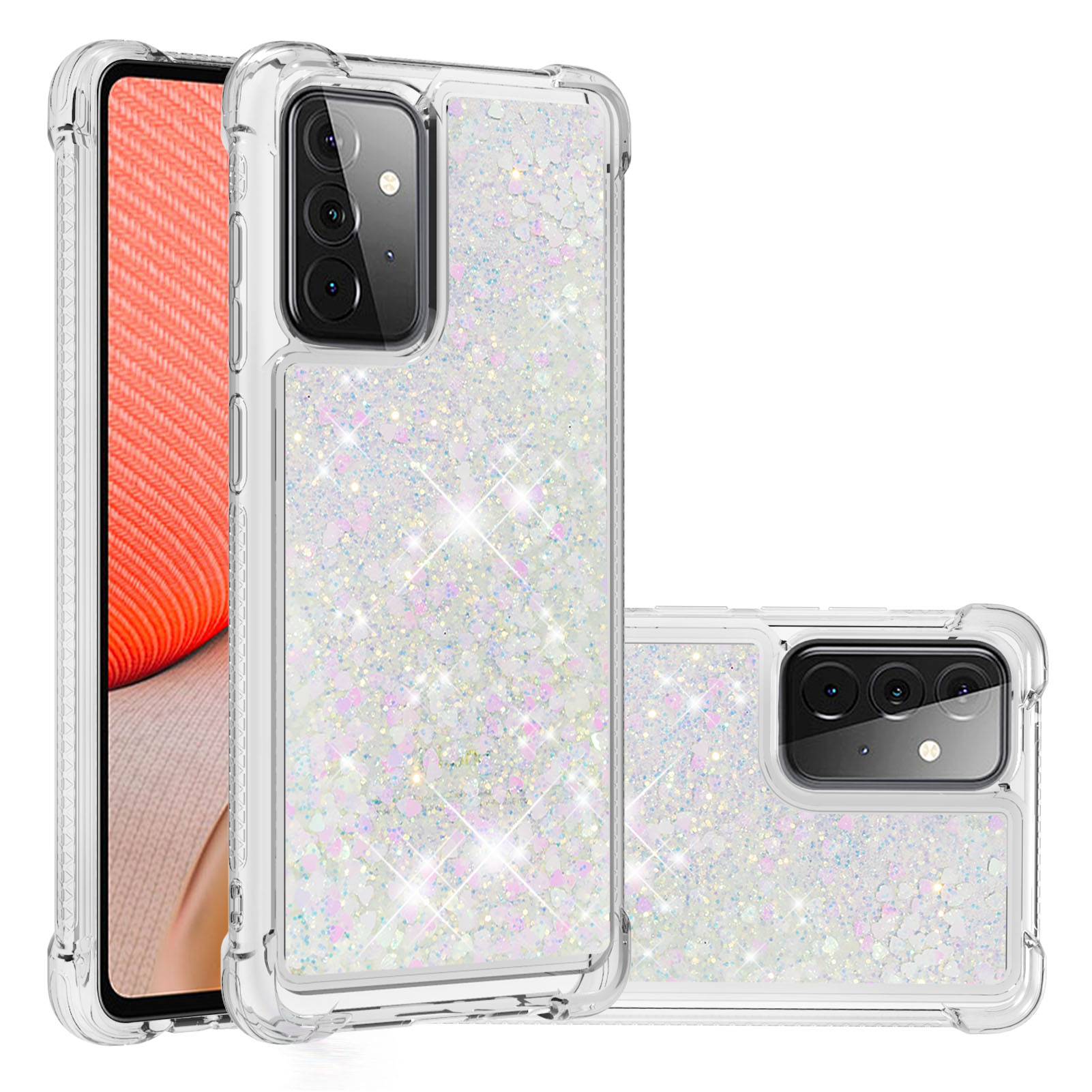 TPU Dynamic Quicksand Protective Cover Shell for Samsung Galaxy A72 5G - White, Galaxy A72 5G
TPU Dynamic Quicksand Protective Cover Shell for Samsung Galaxy A72 5G - White, Galaxy A72 5G