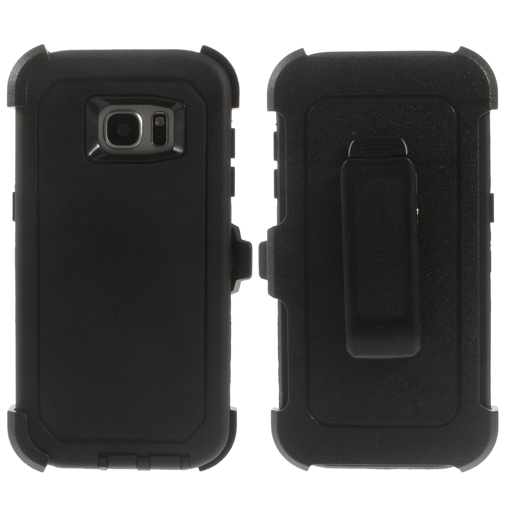 Heavy Duty Kickstand Belt Clip Plastic TPU Hybrid Case for Samsung Galaxy S7 edge G935 - All Black, Galaxy S7 edge
Heavy Duty Kickstand Belt Clip Plastic TPU Hybrid Case for Samsung Galaxy S7 edge G935 - All Black, Galaxy S7 edge