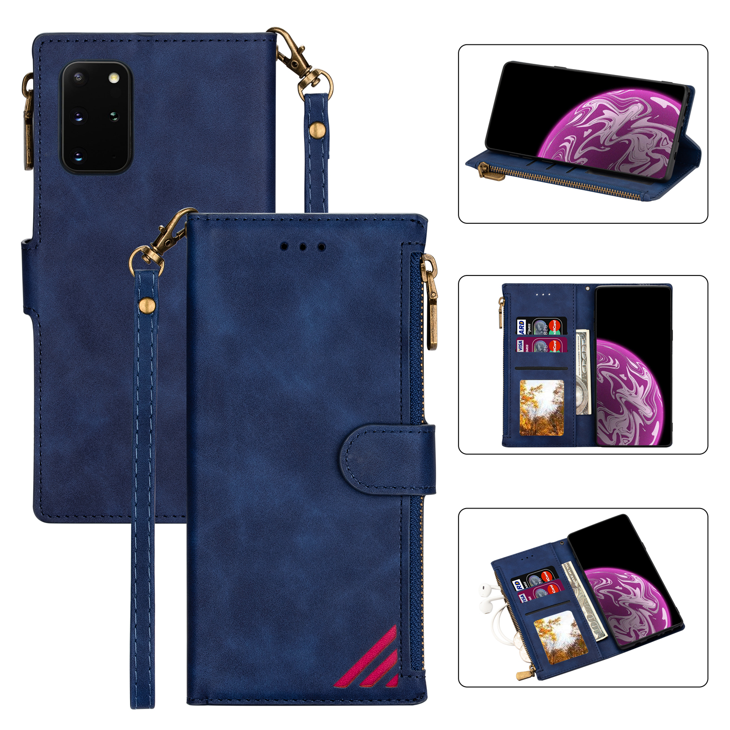 Кожаный Кожи Модного Кожи TPU Для Samsung Galaxy A52 4G/5G / A52s 5G - Синий, Galaxy A52 5G
Кожаный Кожи Модного Кожи TPU Для Samsung Galaxy A52 4G/5G / A52s 5G - Синий, Galaxy A52 5G
