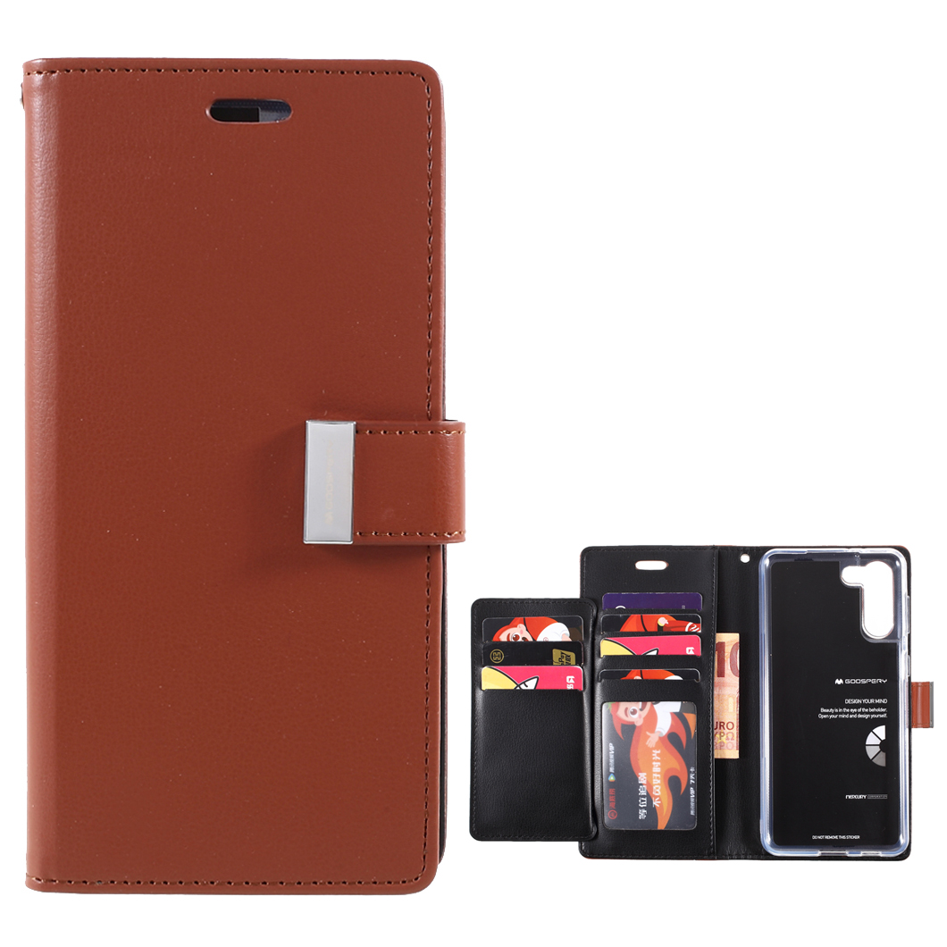 MERCURY GOOSPERY Rich Diary Metal Buckle Wallet PU Leather Case for Samsung Galaxy S21+ 5G - Brown, Samsung Galaxy S21+
MERCURY GOOSPERY Rich Diary Metal Buckle Wallet PU Leather Case for Samsung Galaxy S21+ 5G - Brown, Samsung Galaxy S21+