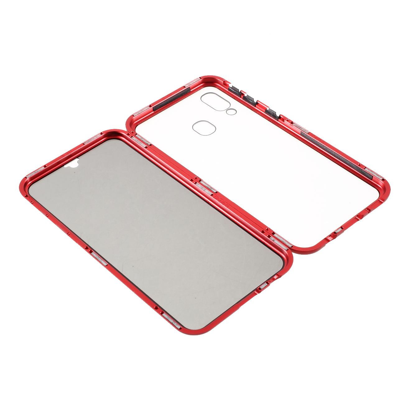 Full Coverage Magnetic Metal Frame + Double-sided Tempered Glass Anti-peep Case for Samsung Galaxy A40 - Red, Galaxy A40
Full Coverage Magnetic Metal Frame + Double-sided Tempered Glass Anti-peep Case for Samsung Galaxy A40 - Red, Galaxy A40