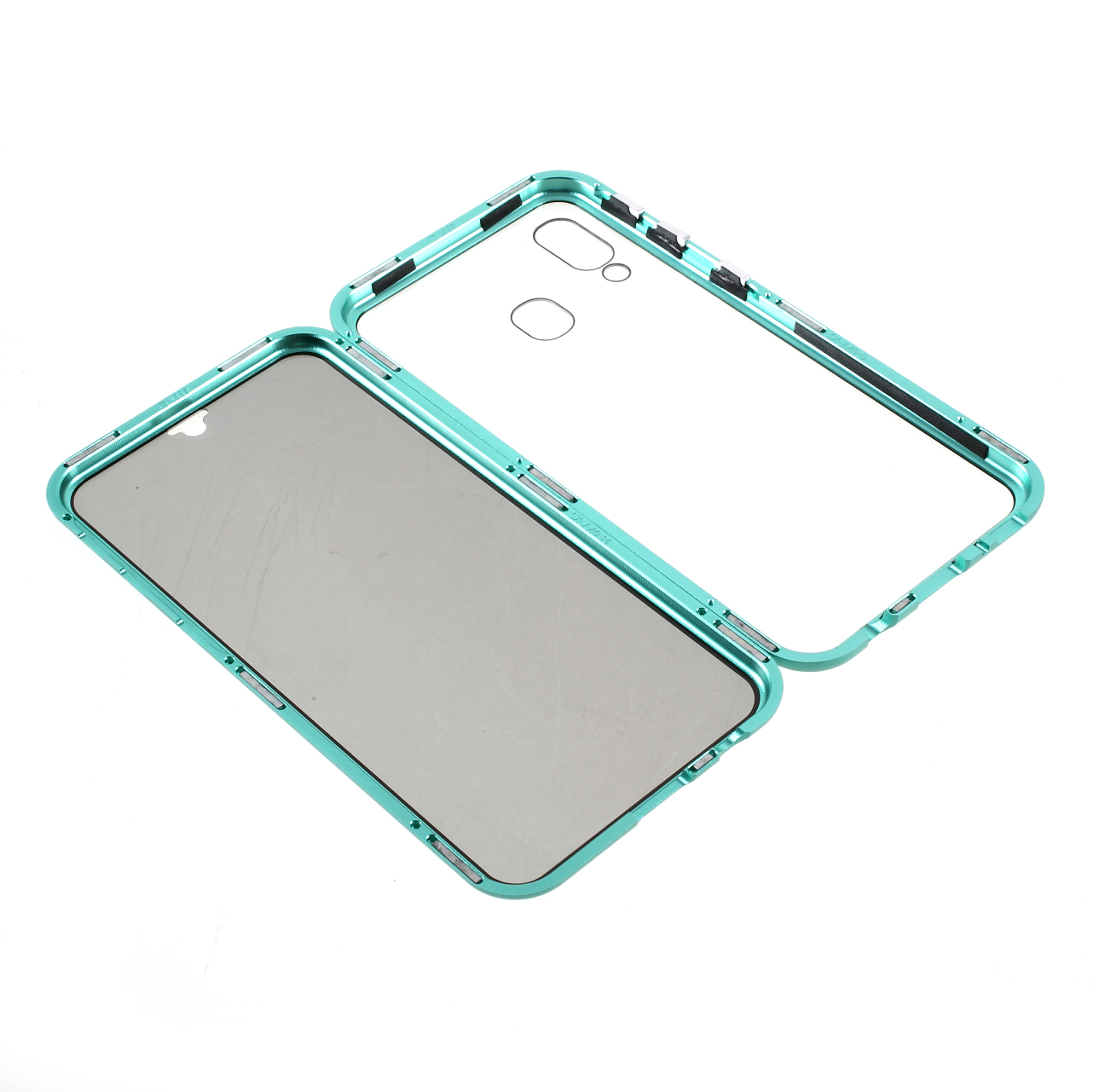 Full Coverage Magnetic Metal Frame + Double-sided Tempered Glass Anti-peep Case for Samsung Galaxy A40 - Green, Galaxy A40
Full Coverage Magnetic Metal Frame + Double-sided Tempered Glass Anti-peep Case for Samsung Galaxy A40 - Green, Galaxy A40