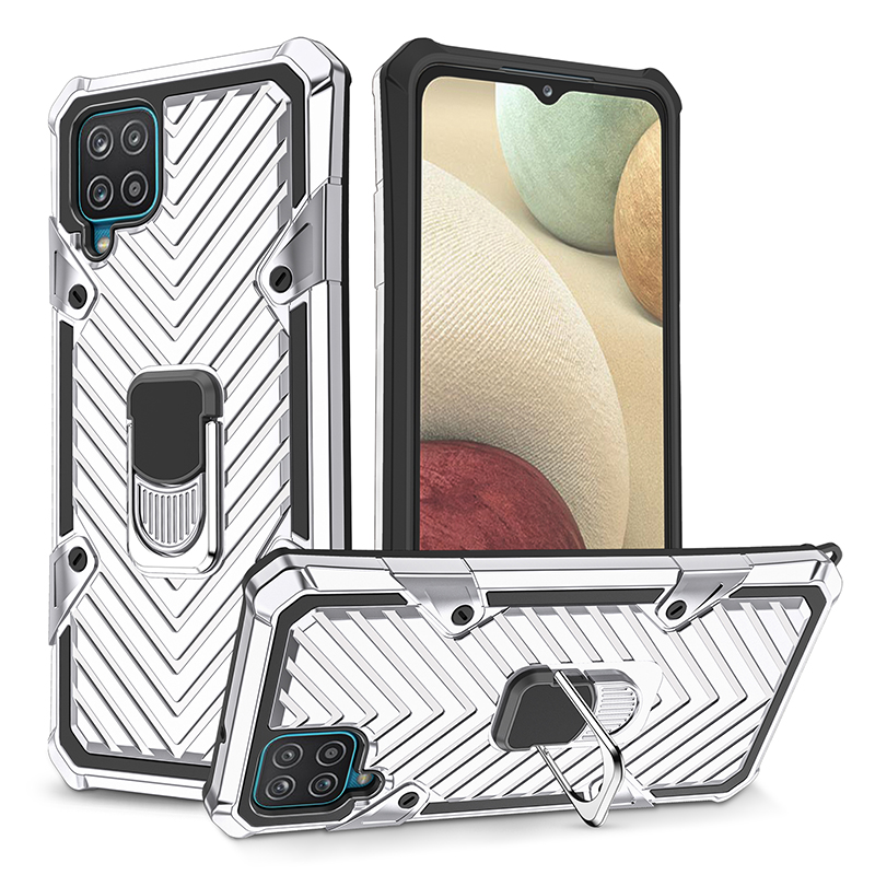пк + TPU + Metal Hybrid Phone Защитная Оболочка с Вращающимся Кольцом Для Пальцев Для Samsung Galaxy A12 - Серебряный, Galaxy A12
пк + TPU + Metal Hybrid Phone Защитная Оболочка с Вращающимся Кольцом Для Пальцев Для Samsung Galaxy A12 - Серебряный, Galaxy A12