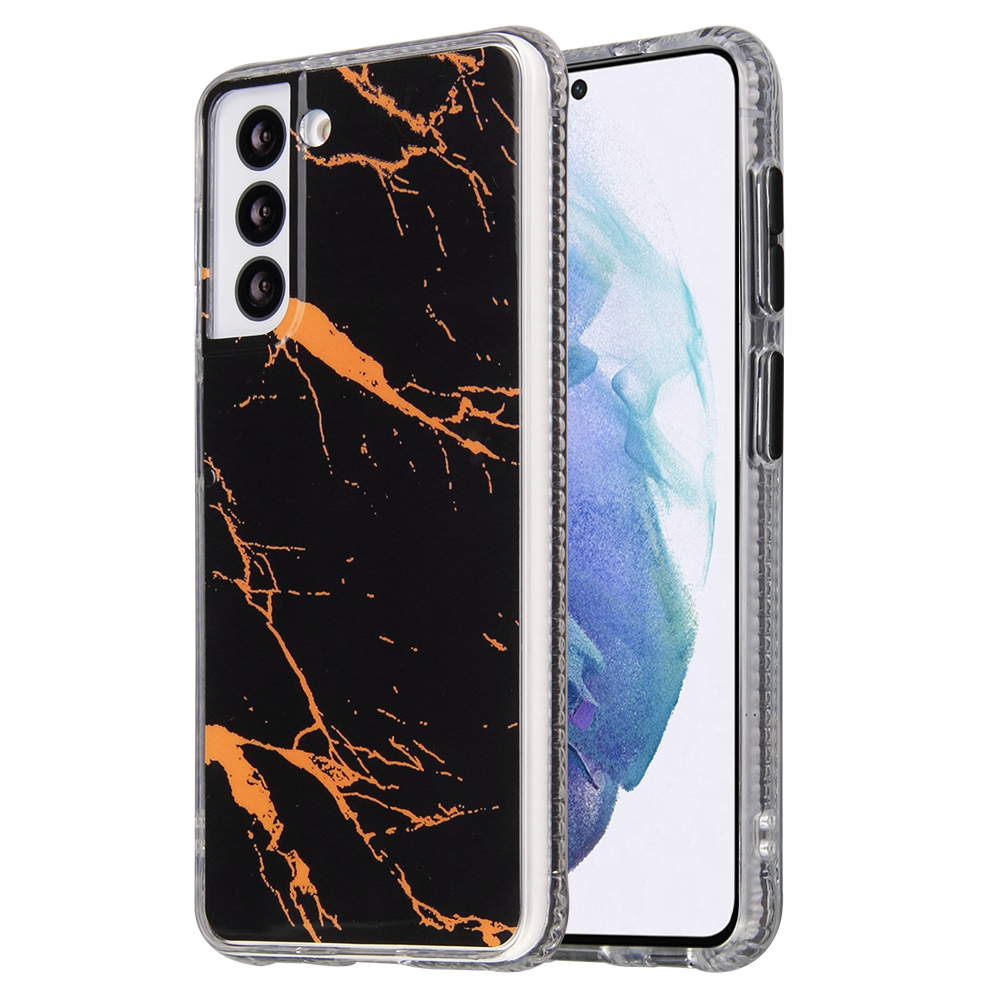 For Samsung Galaxy S21 5G Coloured Glaze Marble Pattern PC Back+TPU Case - Black, Galaxy S21 5G
For Samsung Galaxy S21 5G Coloured Glaze Marble Pattern PC Back+TPU Case - Black, Galaxy S21 5G
