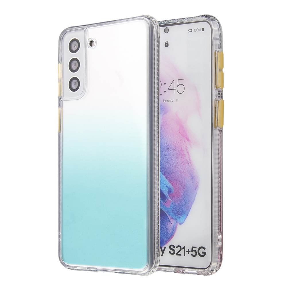 Gradient Color Soft TPU + Acrylic Phone Cover Shell for Samsung Galaxy S21 Plus 5G - Green, Samsung Galaxy S21+
Gradient Color Soft TPU + Acrylic Phone Cover Shell for Samsung Galaxy S21 Plus 5G - Green, Samsung Galaxy S21+
