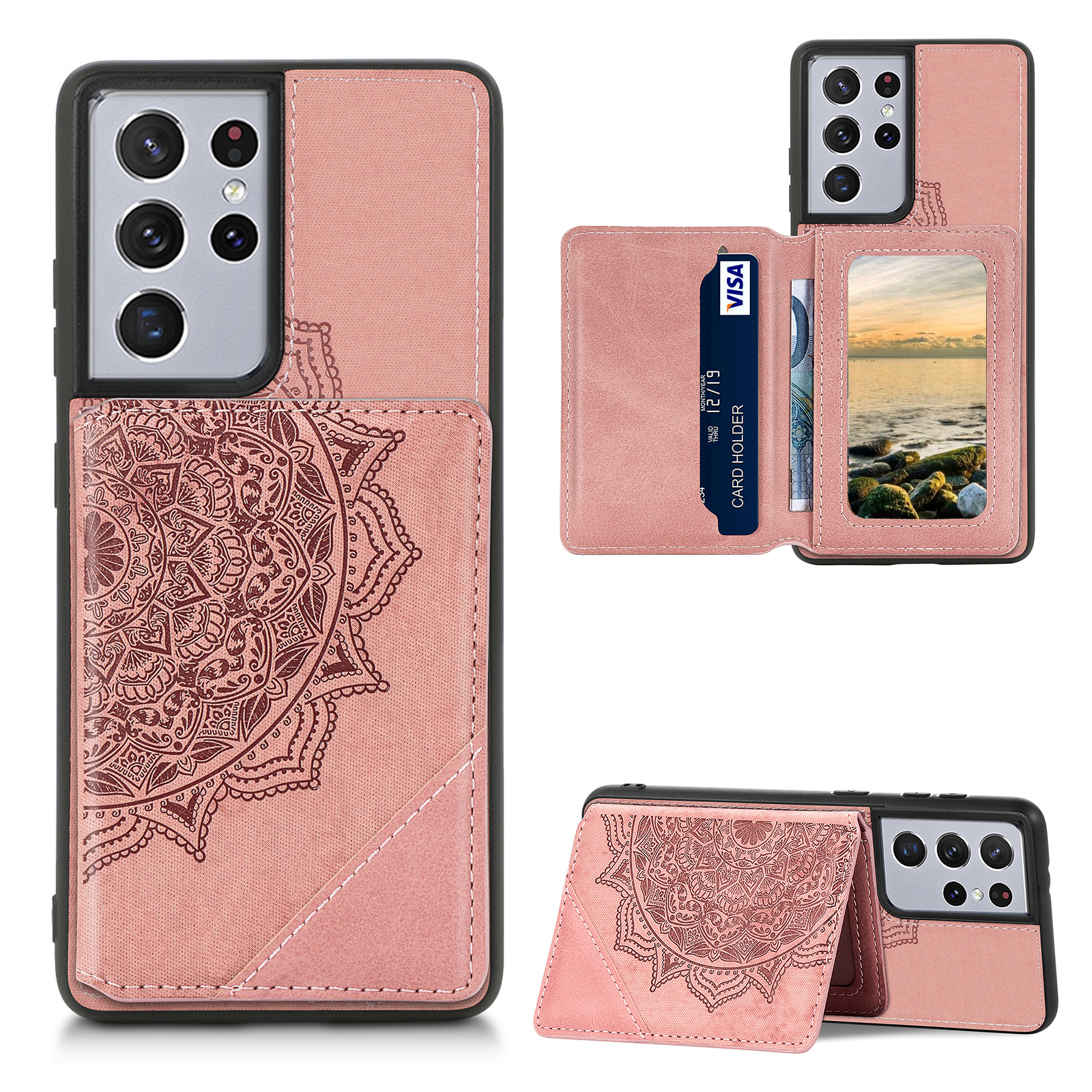 Мандала Цветочный Рисунок PU Кожа+tpu Kickstand Calefe Chore Для Samsung Galaxy S21 Ultra 5G - Розовый, Galaxy S21 Ultra 5G
Мандала Цветочный Рисунок PU Кожа+tpu Kickstand Calefe Chore Для Samsung Galaxy S21 Ultra 5G - Розовый, Galaxy S21 Ultra 5G