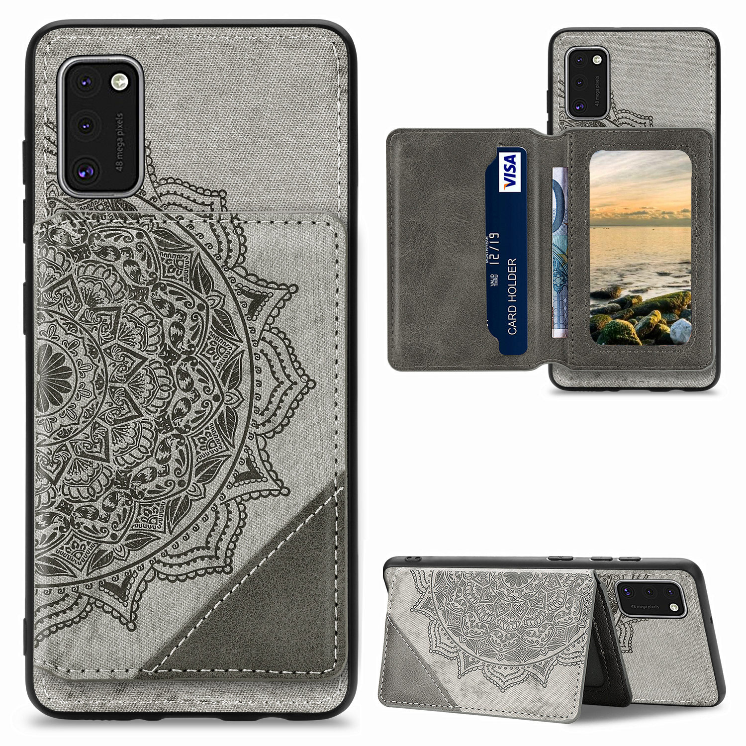 Мандала Цветочный Рисунок PU Кожа+tpu Kickstand Calefe Chore Для Samsung Galaxy A41 (глобальная Версия) - Серый, Galaxy A41 (Global Version)
Мандала Цветочный Рисунок PU Кожа+tpu Kickstand Calefe Chore Для Samsung Galaxy A41 (глобальная Версия) - Серый, Galaxy A41 (Global Version)