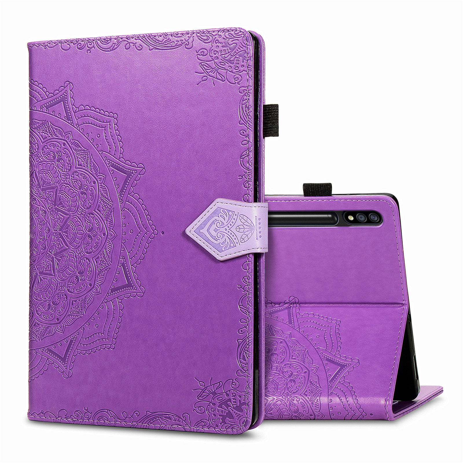 Card Slots Design Mandala Pattern Imprinting Leather Stand Tablet Protective Shell for Samsung Galaxy Tab S7 Plus T970/T976B - Purple, Galaxy Tab S7 Plus
Card Slots Design Mandala Pattern Imprinting Leather Stand Tablet Protective Shell for Samsung Galaxy Tab S7 Plus T970/T976B - Purple, Galaxy Tab S7 Plus